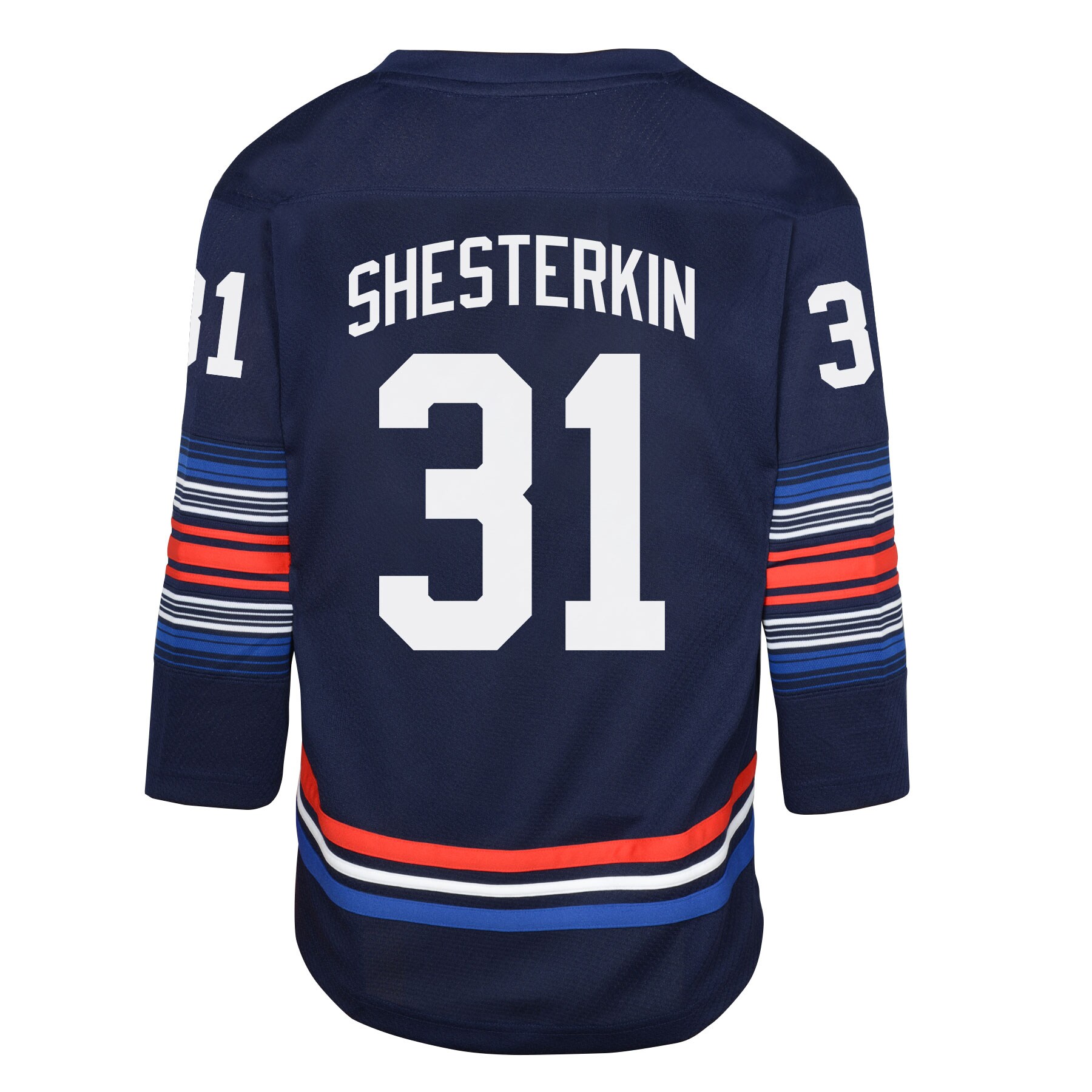 Igor Shesterkin New York Rangers Youth Alternate Replica Player Jersey – Navy Clowdercats