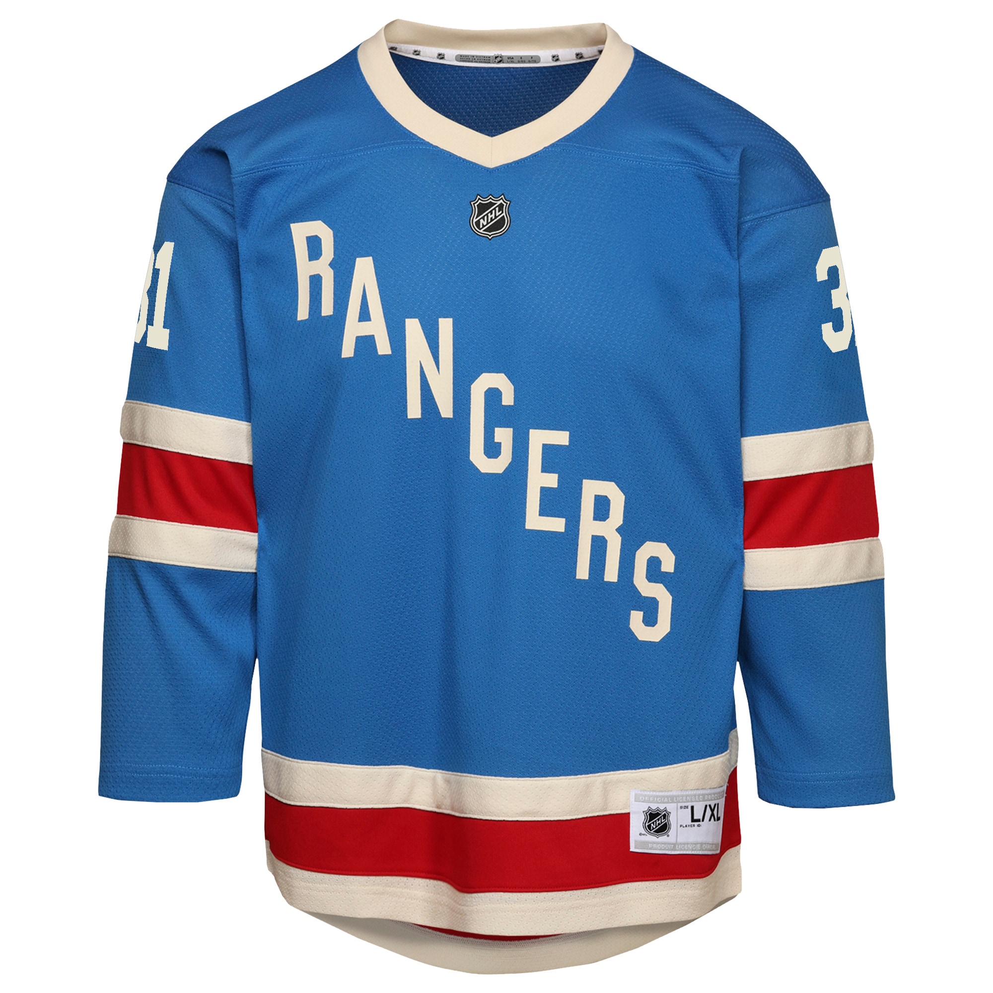 Igor Shesterkin New York Rangers Youth Centennial Replica Jersey – Blue Clowdercats