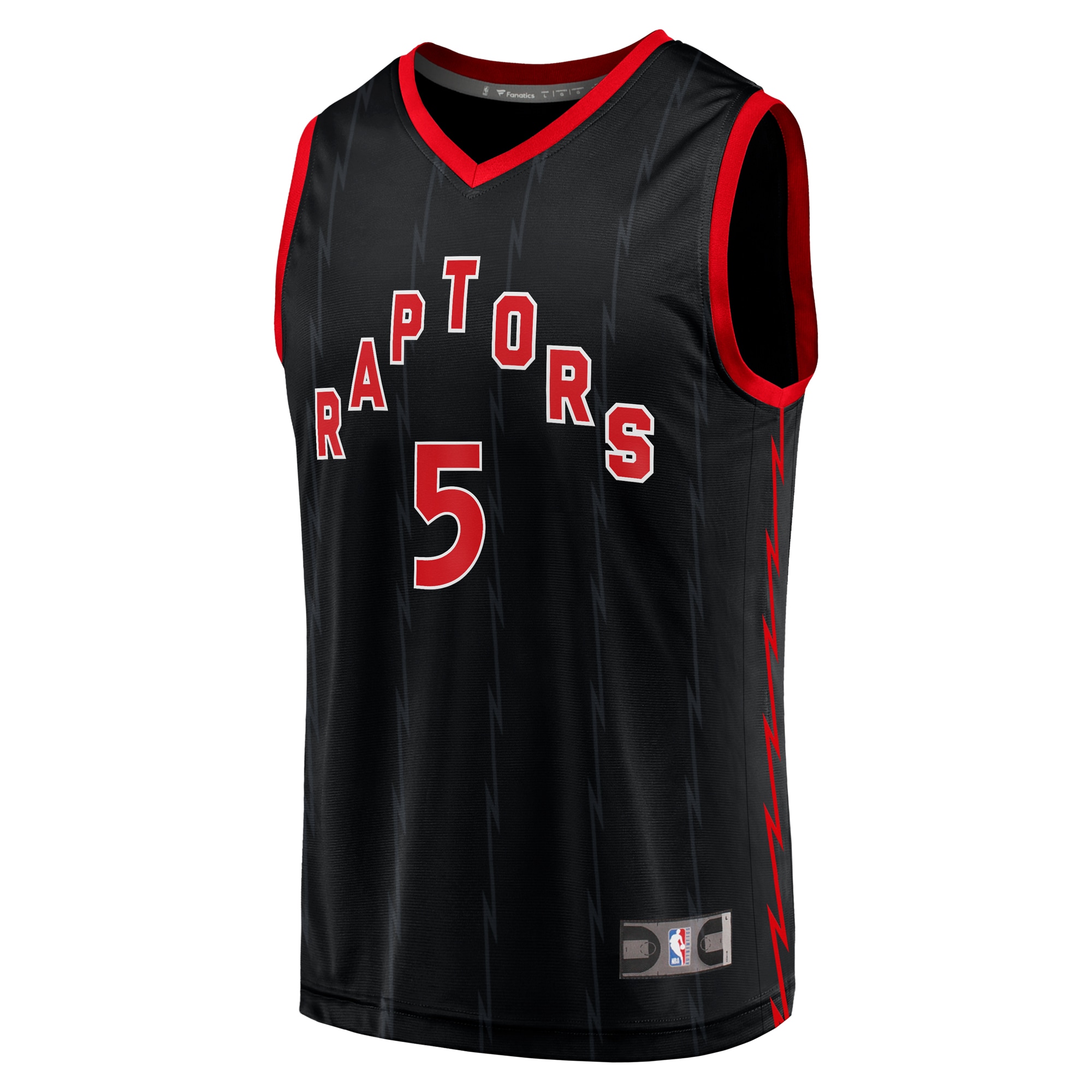 Immanuel Quickley Toronto Raptors Fanatics Fast Break Player Jersey – Statement Edition – Black Clowdercats