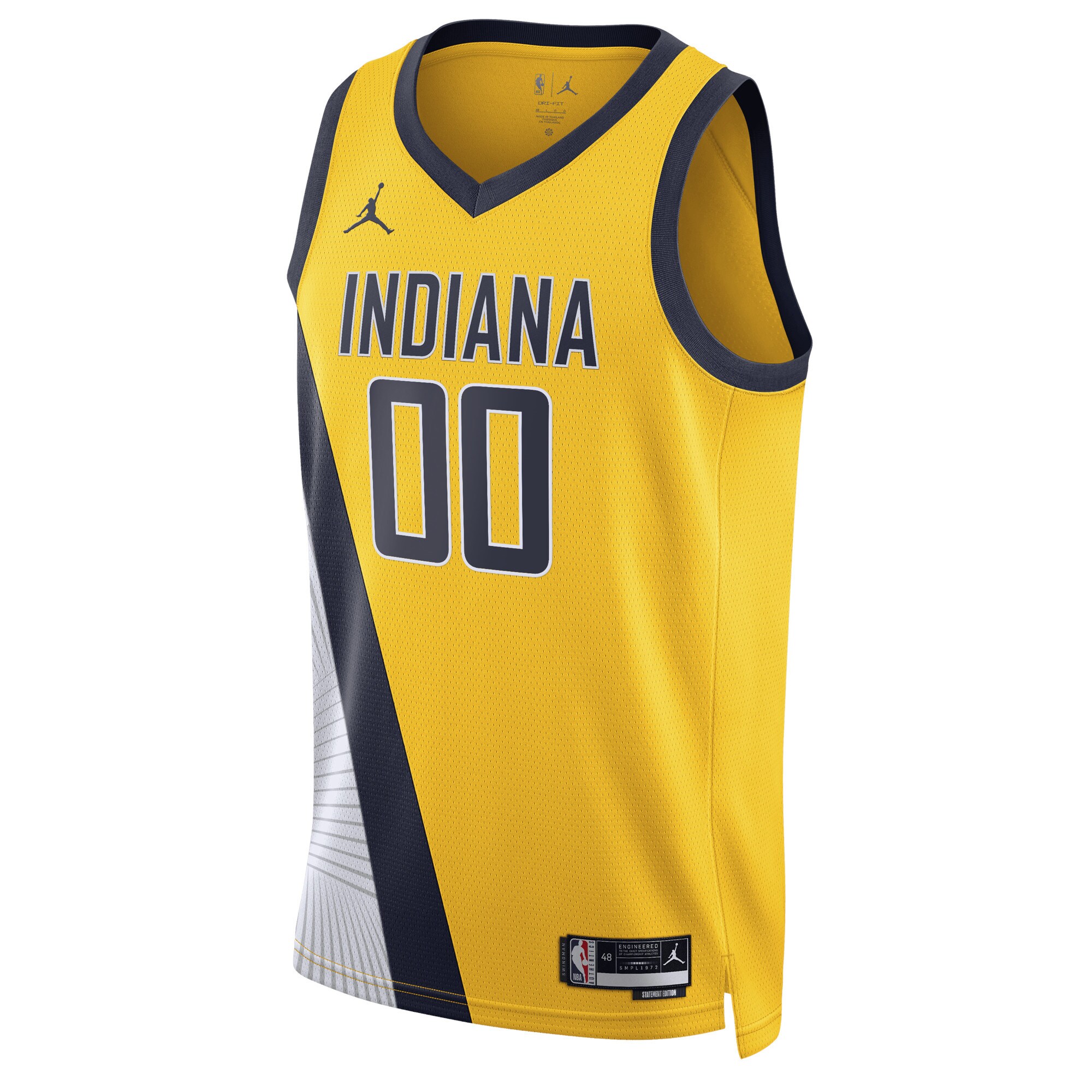 Indiana Pacers Jordan Brand Unisex 2022/23 Swingman Custom Jersey – Statement Edition – Yellow Clowdercats