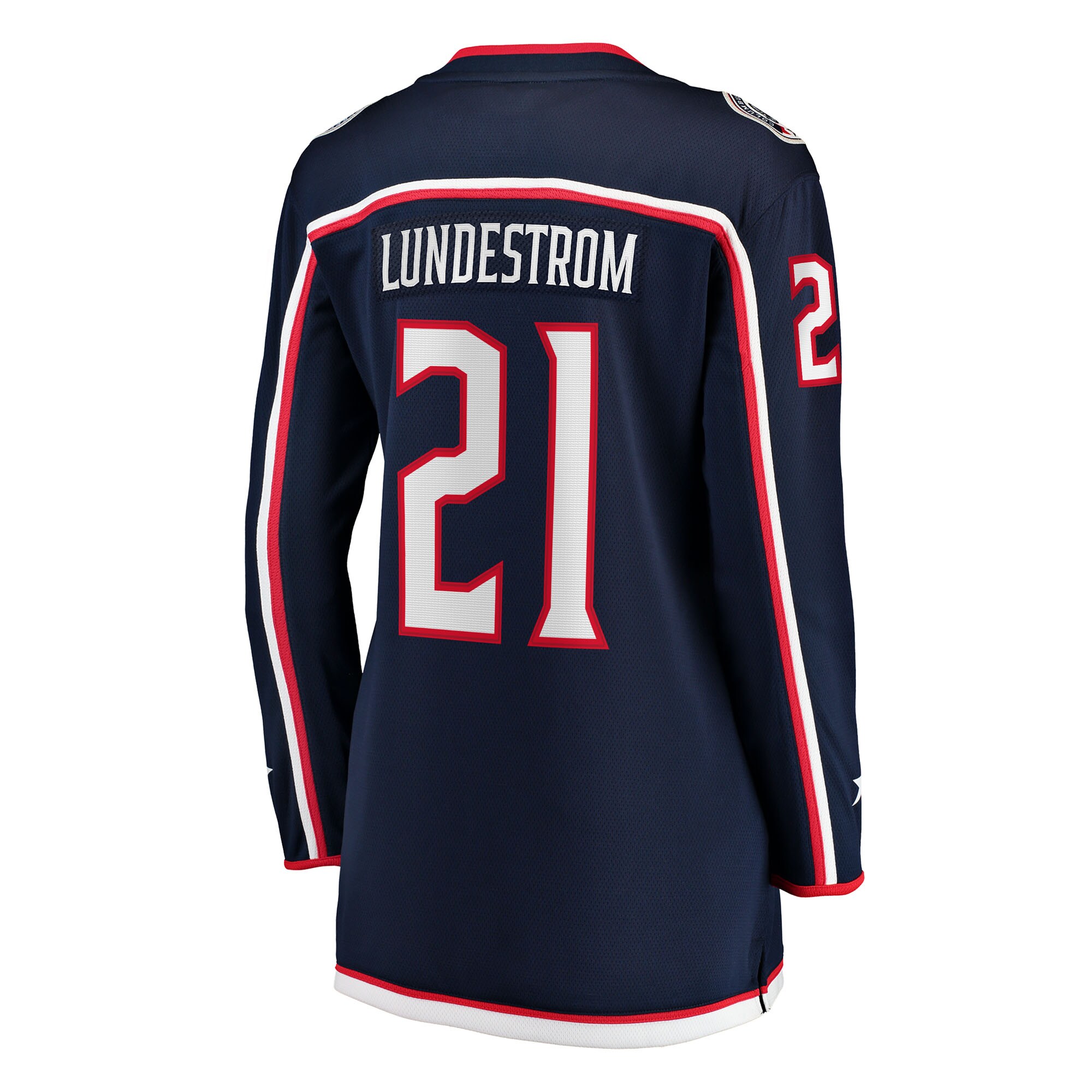 Isac Lundestrom Columbus Blue Jackets Fanatics Women’s Home Breakaway Jersey – Navy Clowdercats