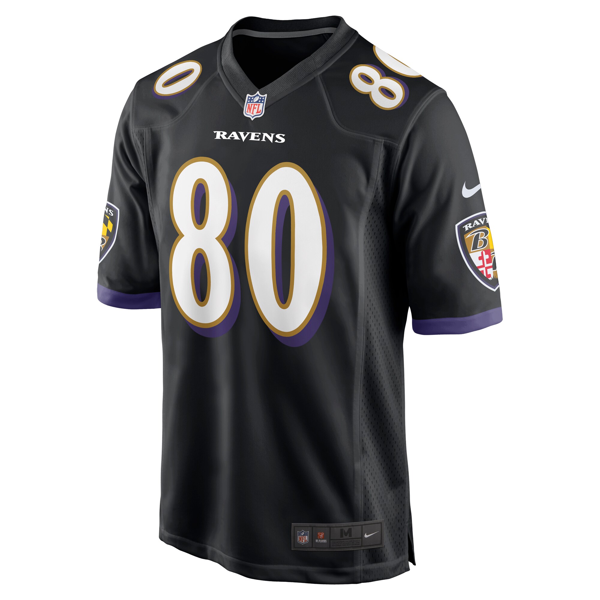 Isaiah Likely Baltimore Ravens Nike Alternate Game Jersey – Black Clowdercats