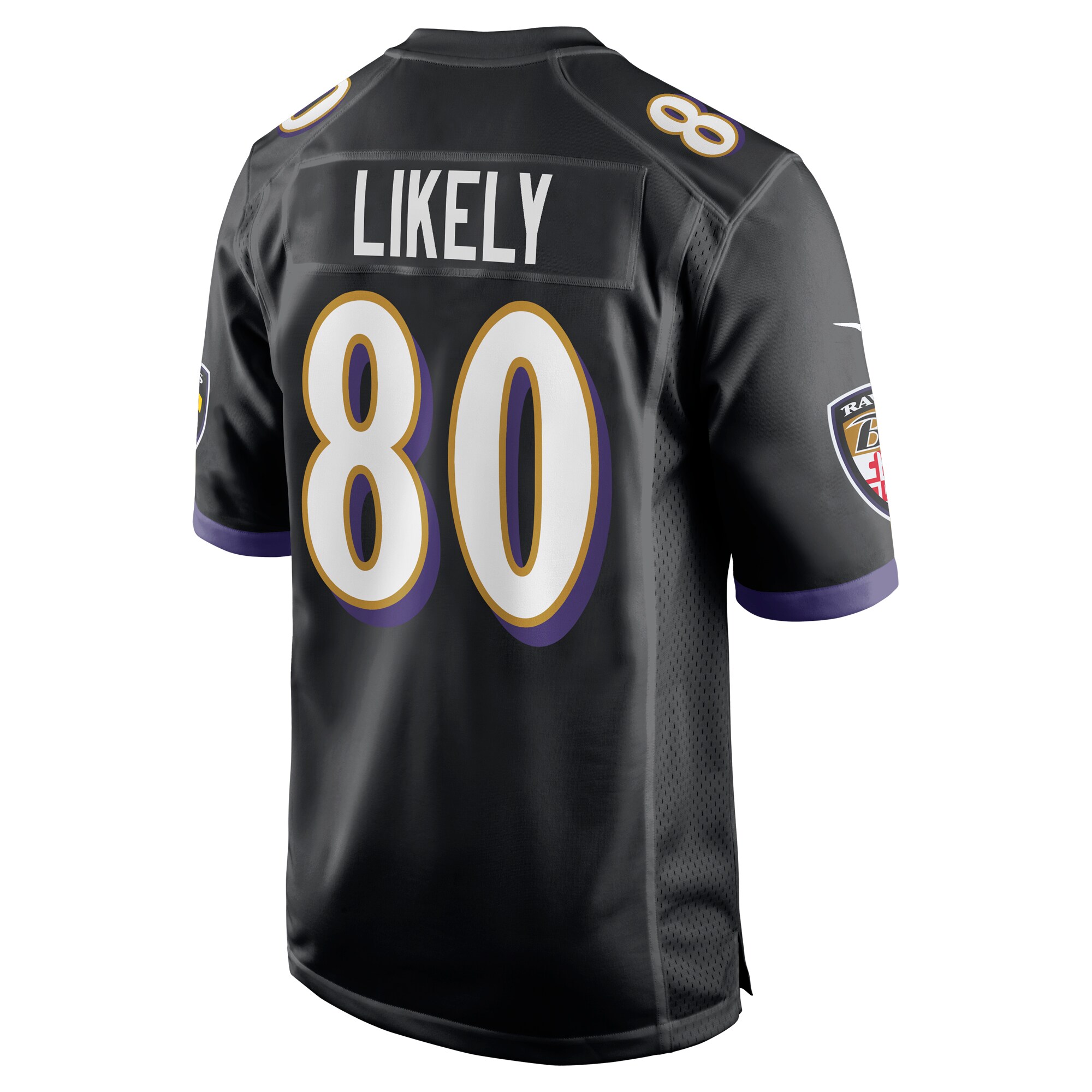 Isaiah Likely Baltimore Ravens Nike Alternate Game Jersey – Black Clowdercats