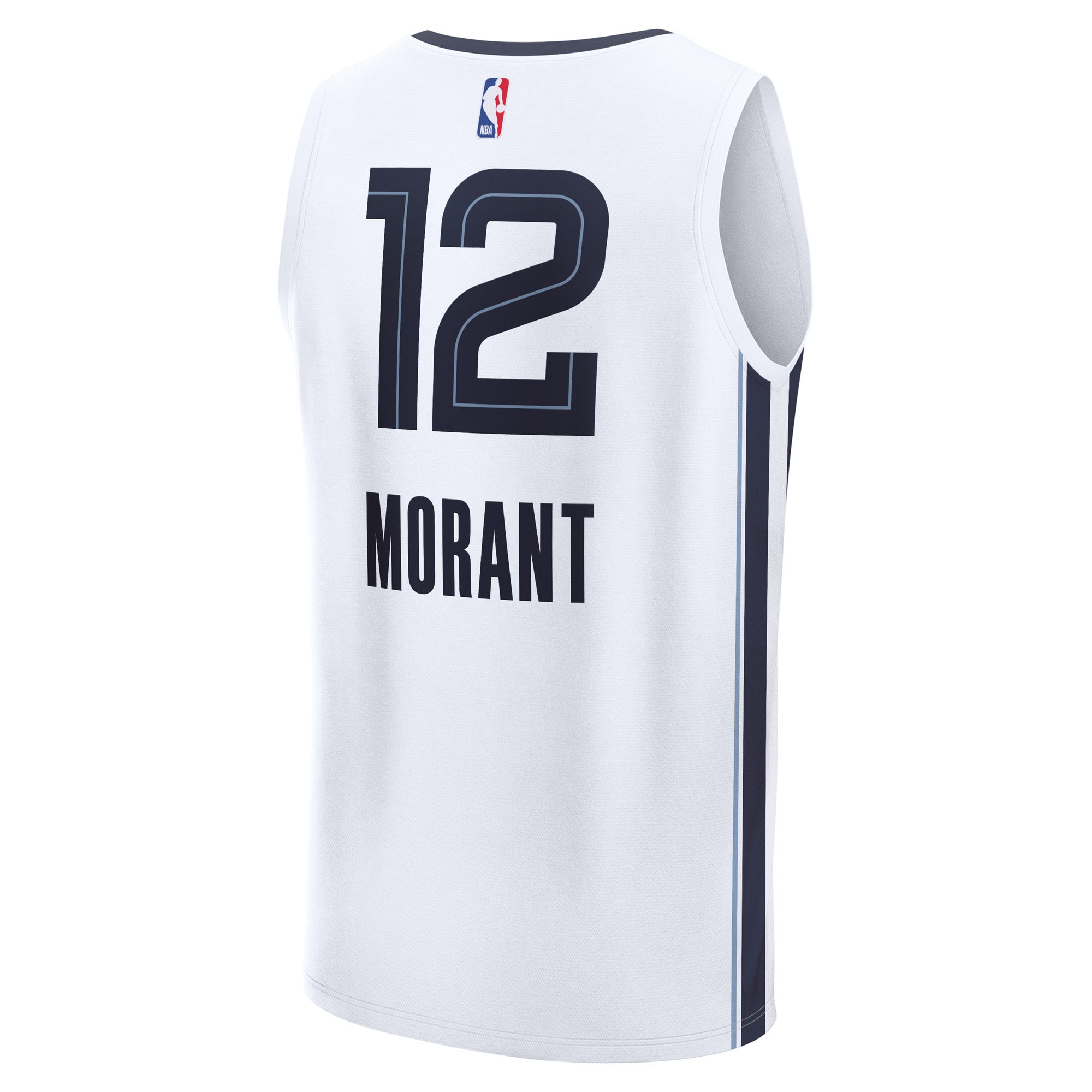 Ja Morant Memphis Grizzlies Fanatics Fast Break Replica Player Jersey – Association Edition – White Clowdercats
