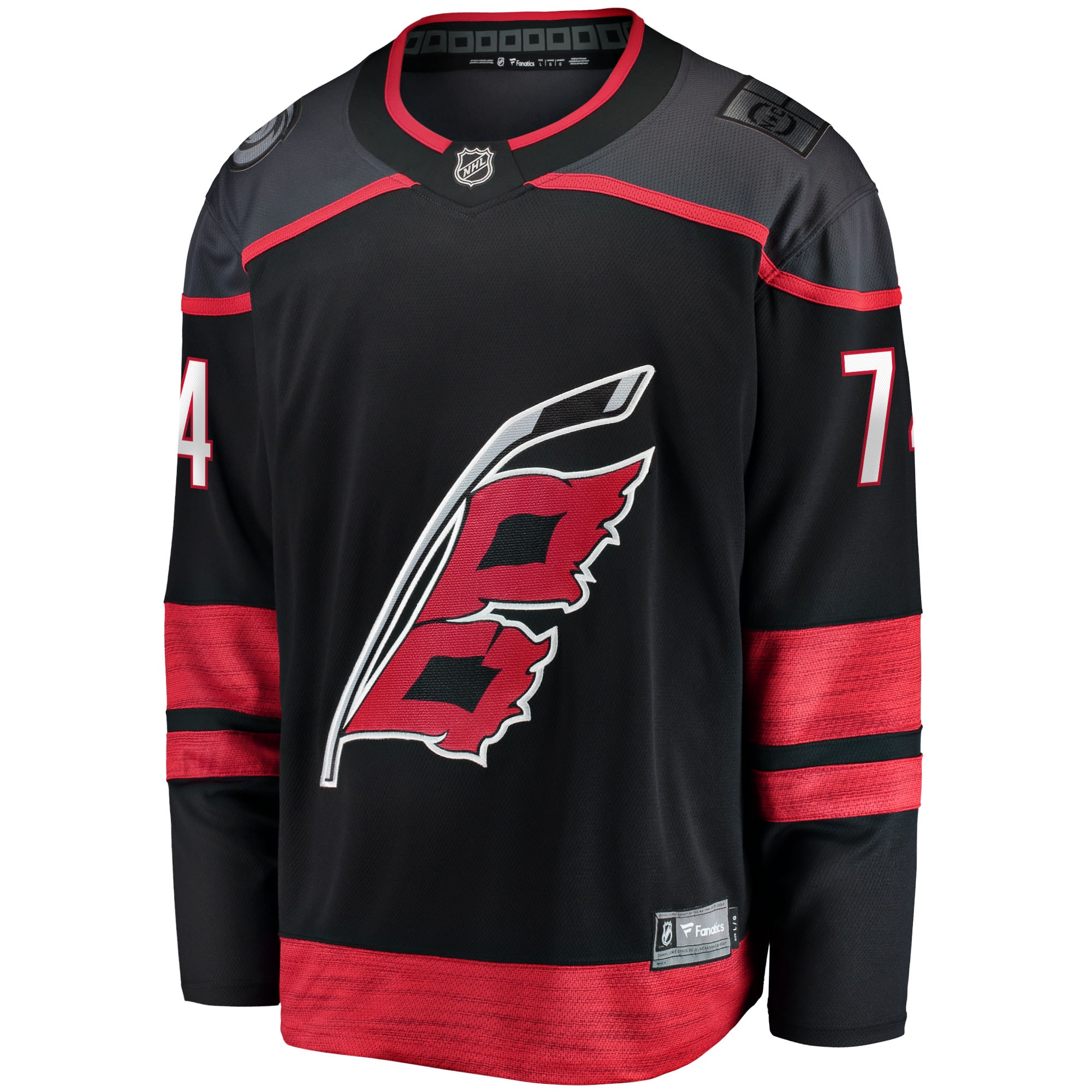 Jaccob Slavin Carolina Hurricanes Fanatics Home Breakaway Player Jersey – Black Clowdercats