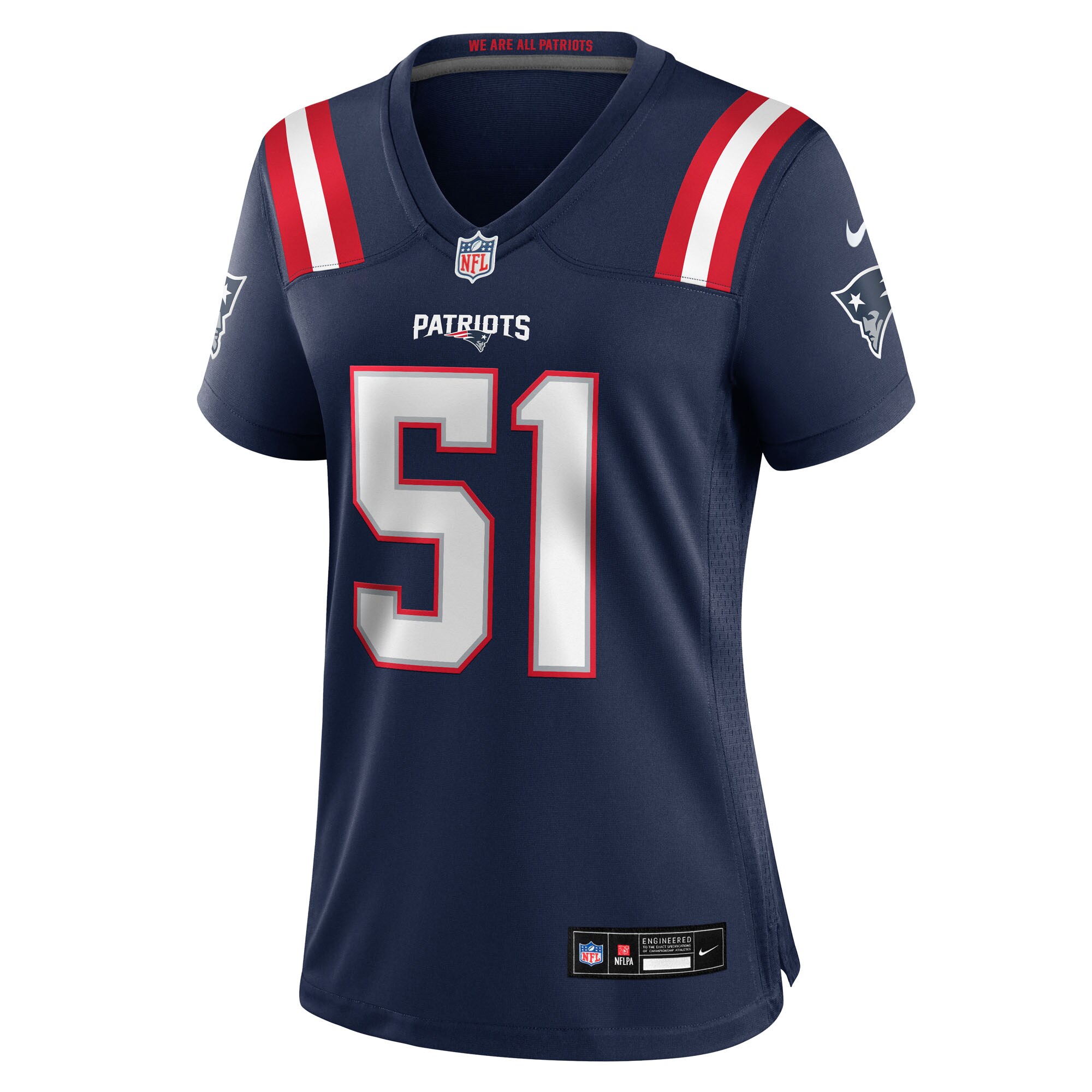 Jack Gibbens New England Patriots Nike Women’s Team Game Jersey – Navy Clowdercats