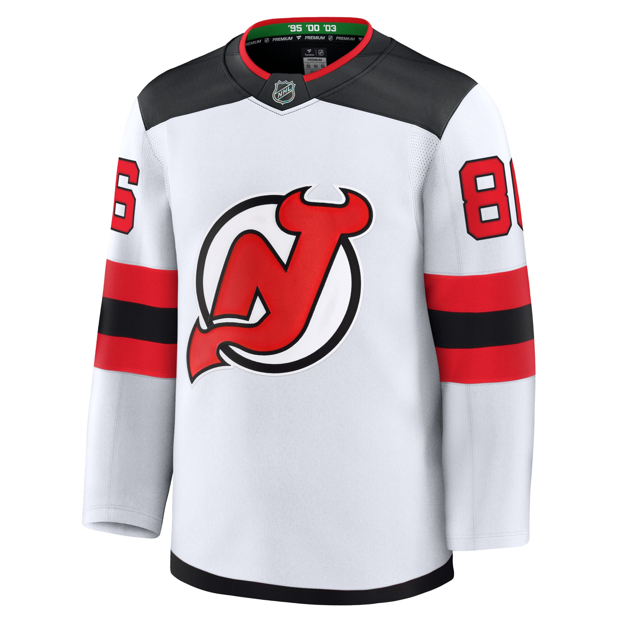 Jack Hughes New Jersey Devils Fanatics Away Premium Jersey – White Clowdercats
