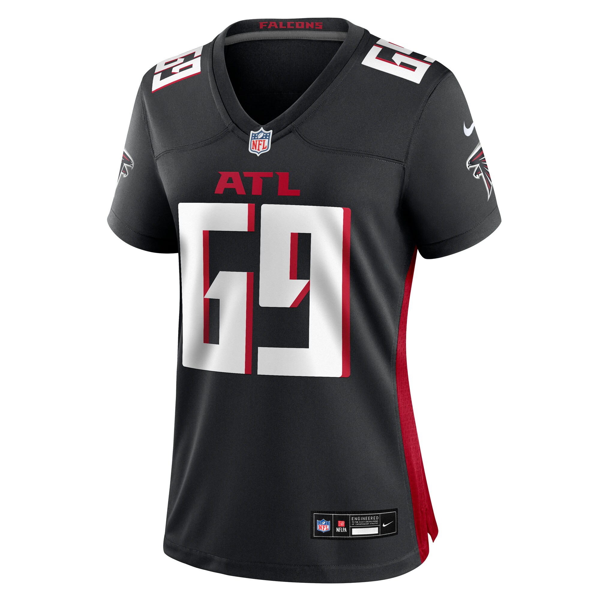 Jack Nelson Atlanta Falcons Nike Women’s Team Game Jersey – Black Clowdercats