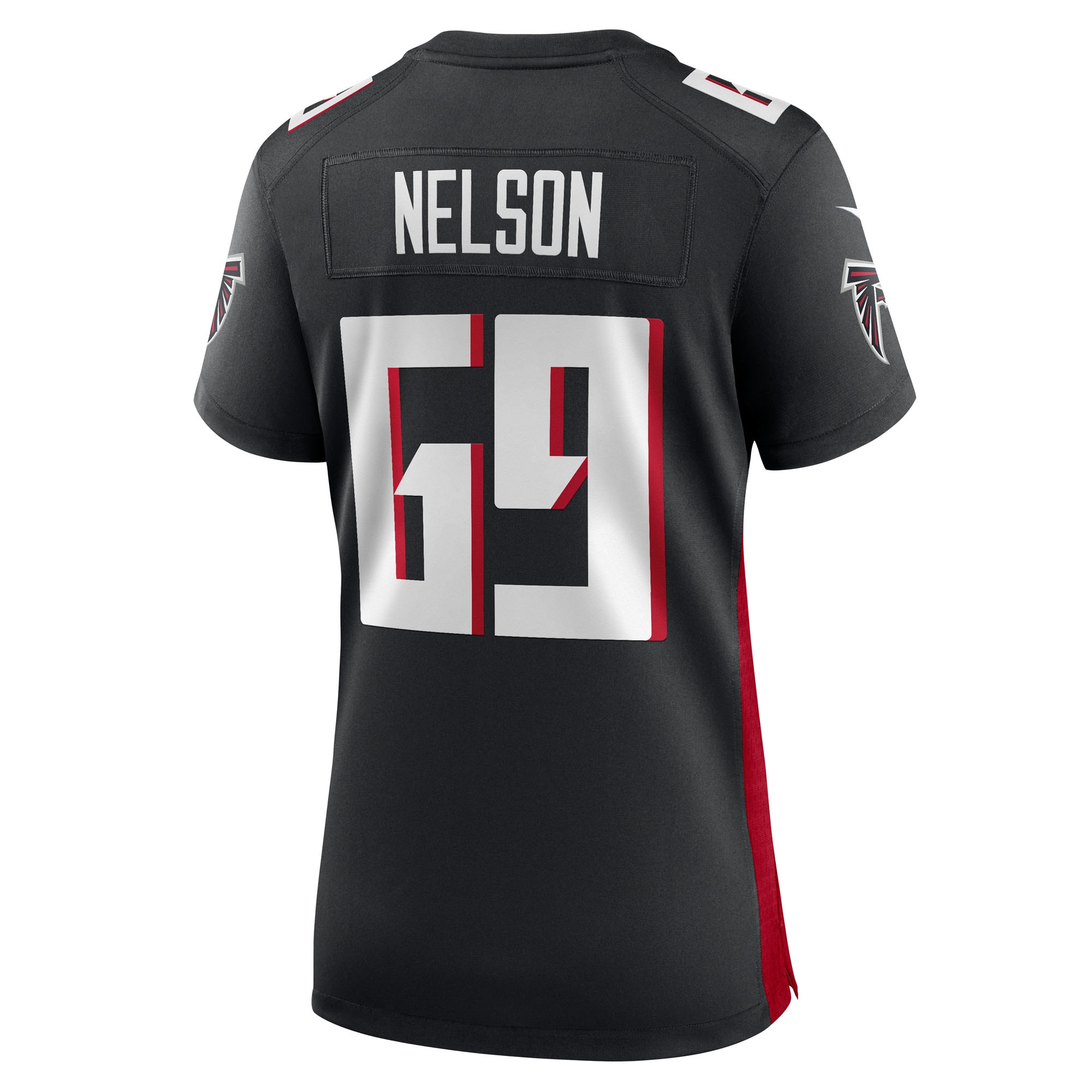 Jack Nelson Atlanta Falcons Nike Women’s Team Game Jersey – Black Clowdercats