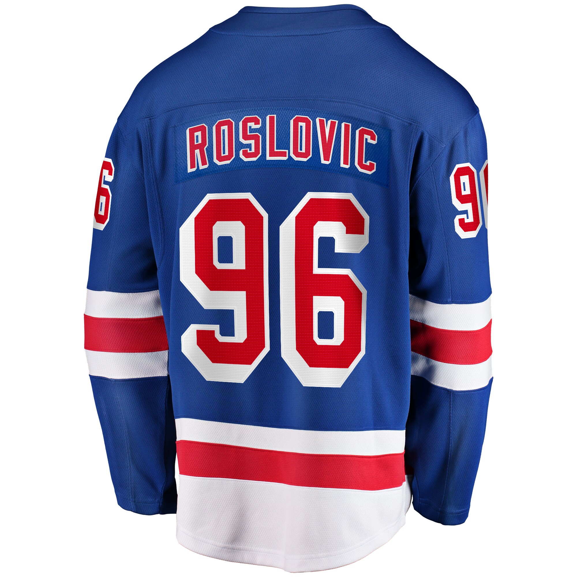 Jack Roslovic New York Rangers Fanatics Home Premier Breakaway Player Jersey – Blue Clowdercats