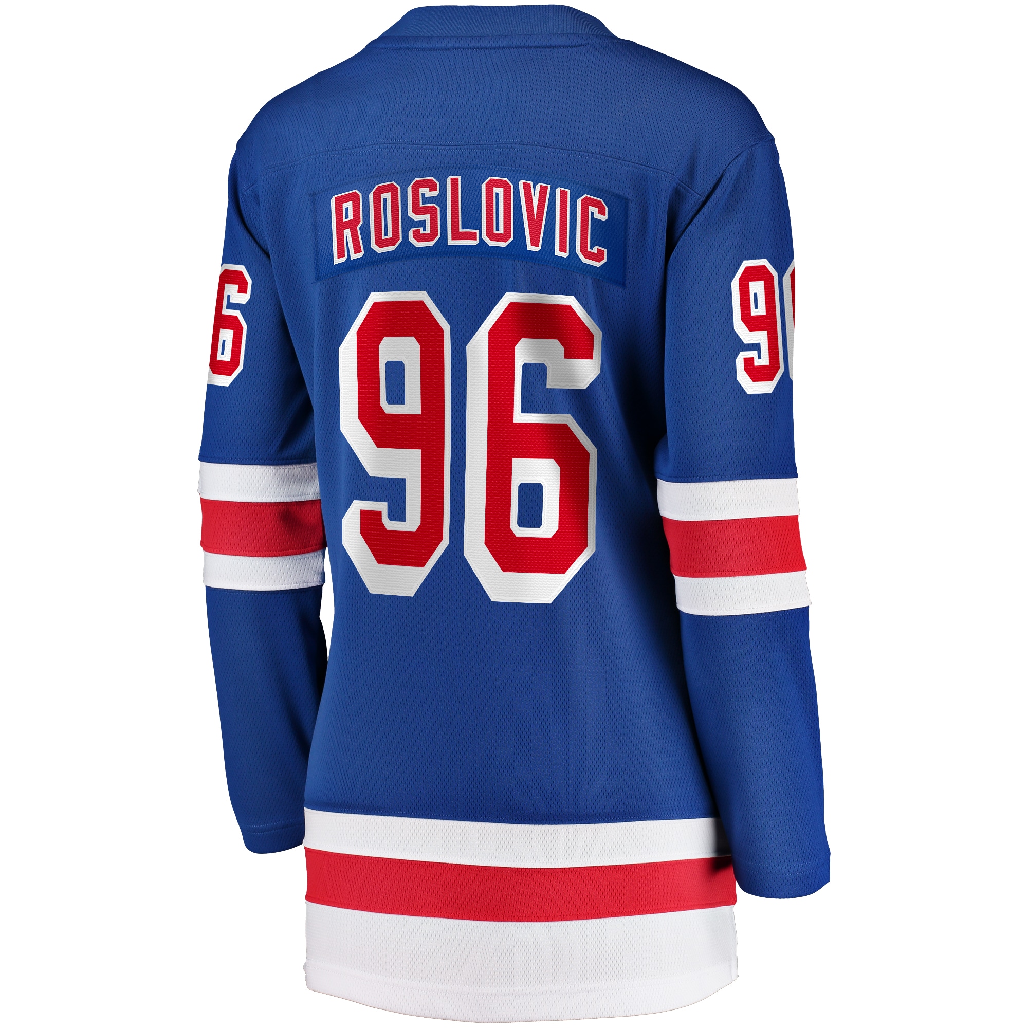 Jack Roslovic New York Rangers Fanatics Women’s Home Breakaway Player Jersey – Blue Clowdercats