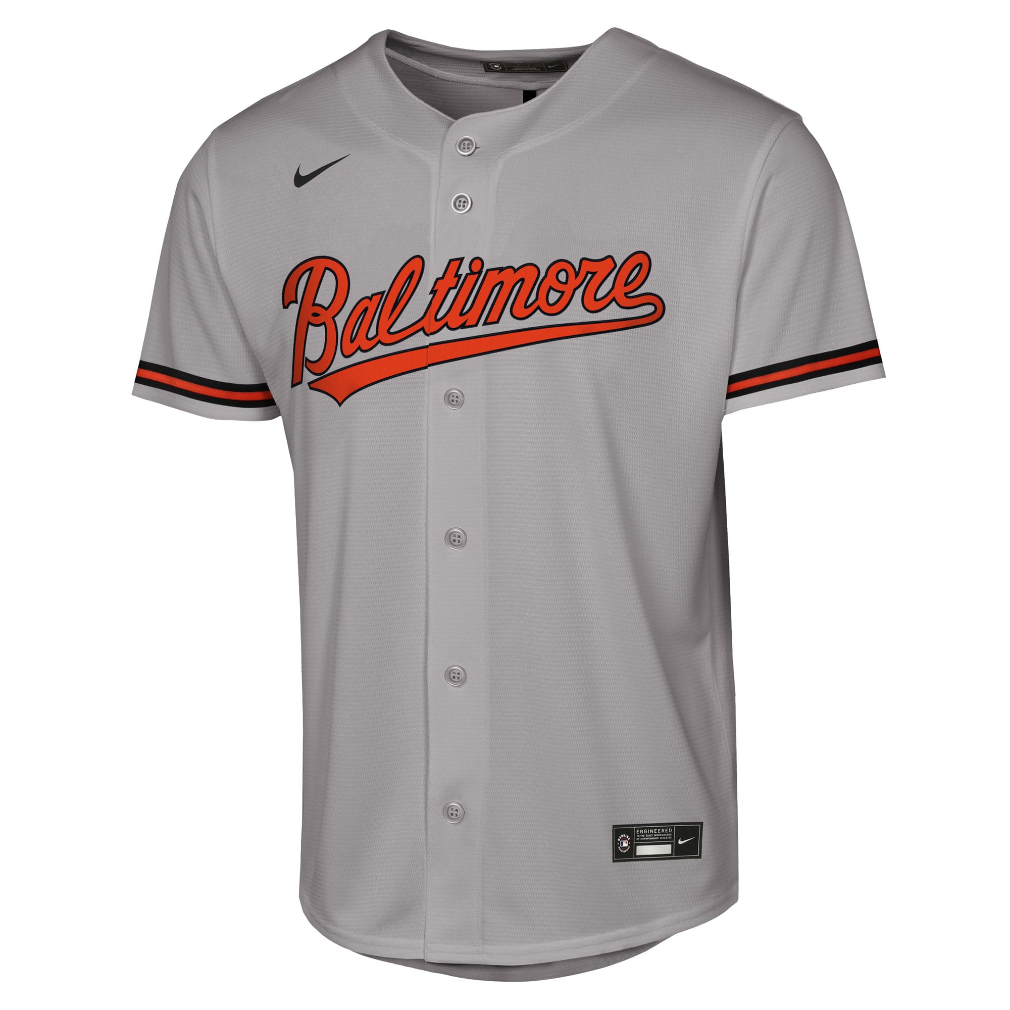 Jackson Holliday Baltimore Orioles Nike Youth Road Replica Jersey – Gray