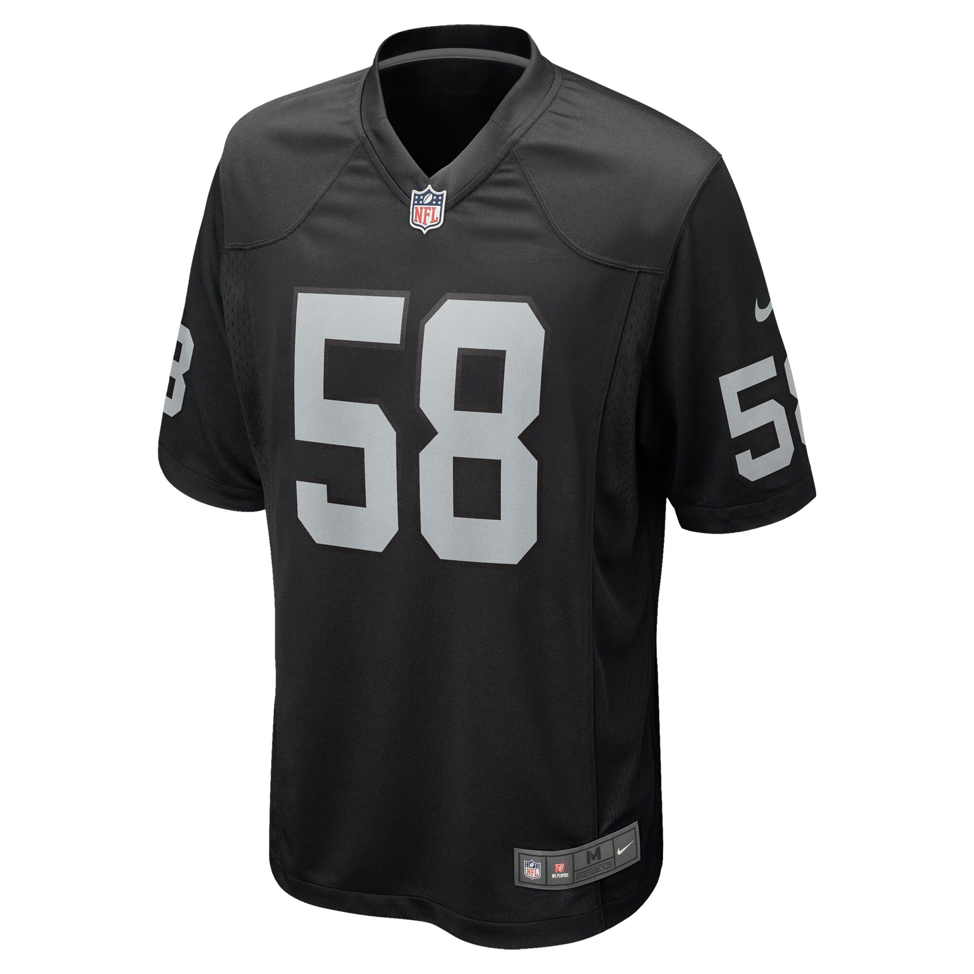 Jackson Powers-Johnson Las Vegas Raiders Nike Team Game Jersey – Black Clowdercats