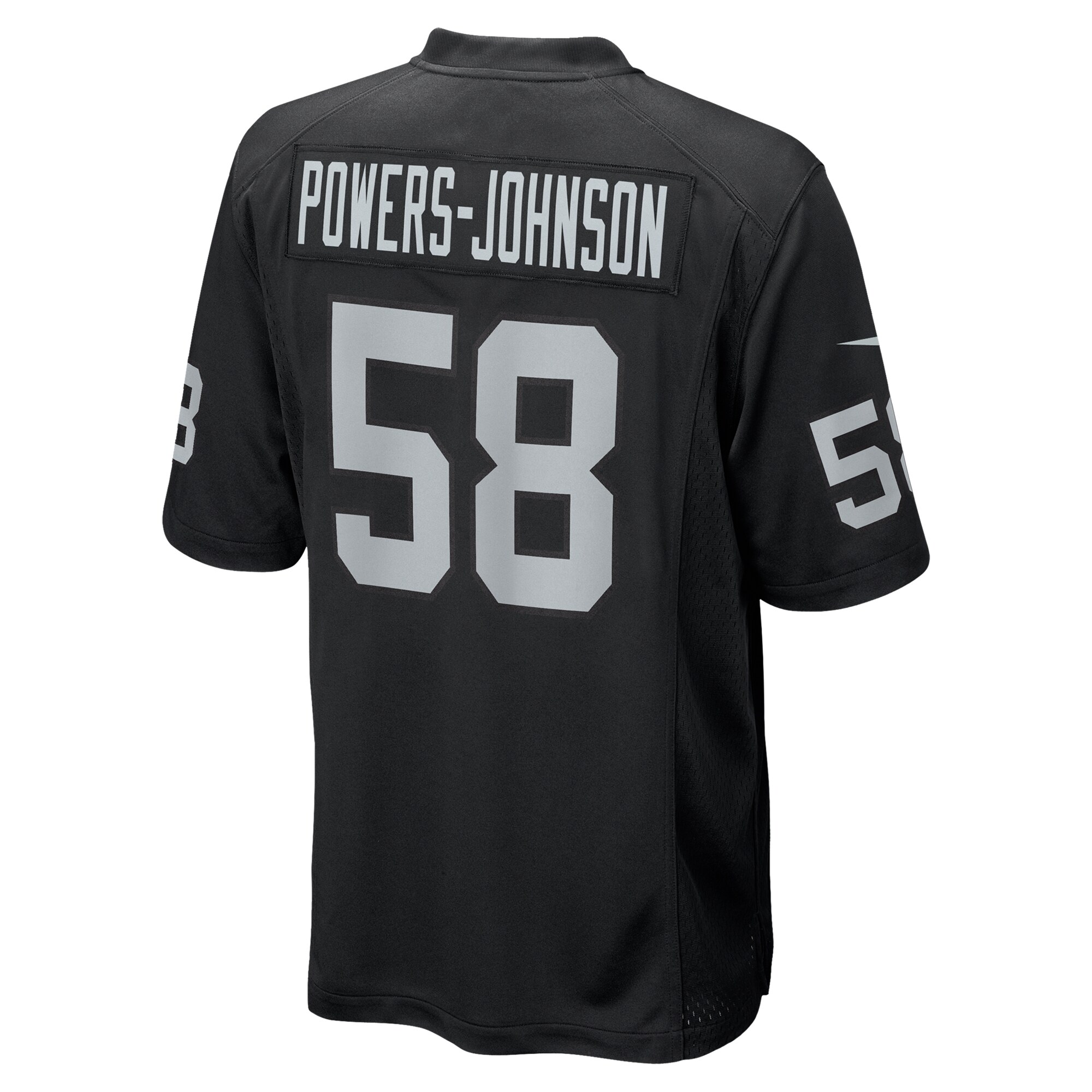 Jackson Powers-Johnson Las Vegas Raiders Nike Team Game Jersey – Black Clowdercats