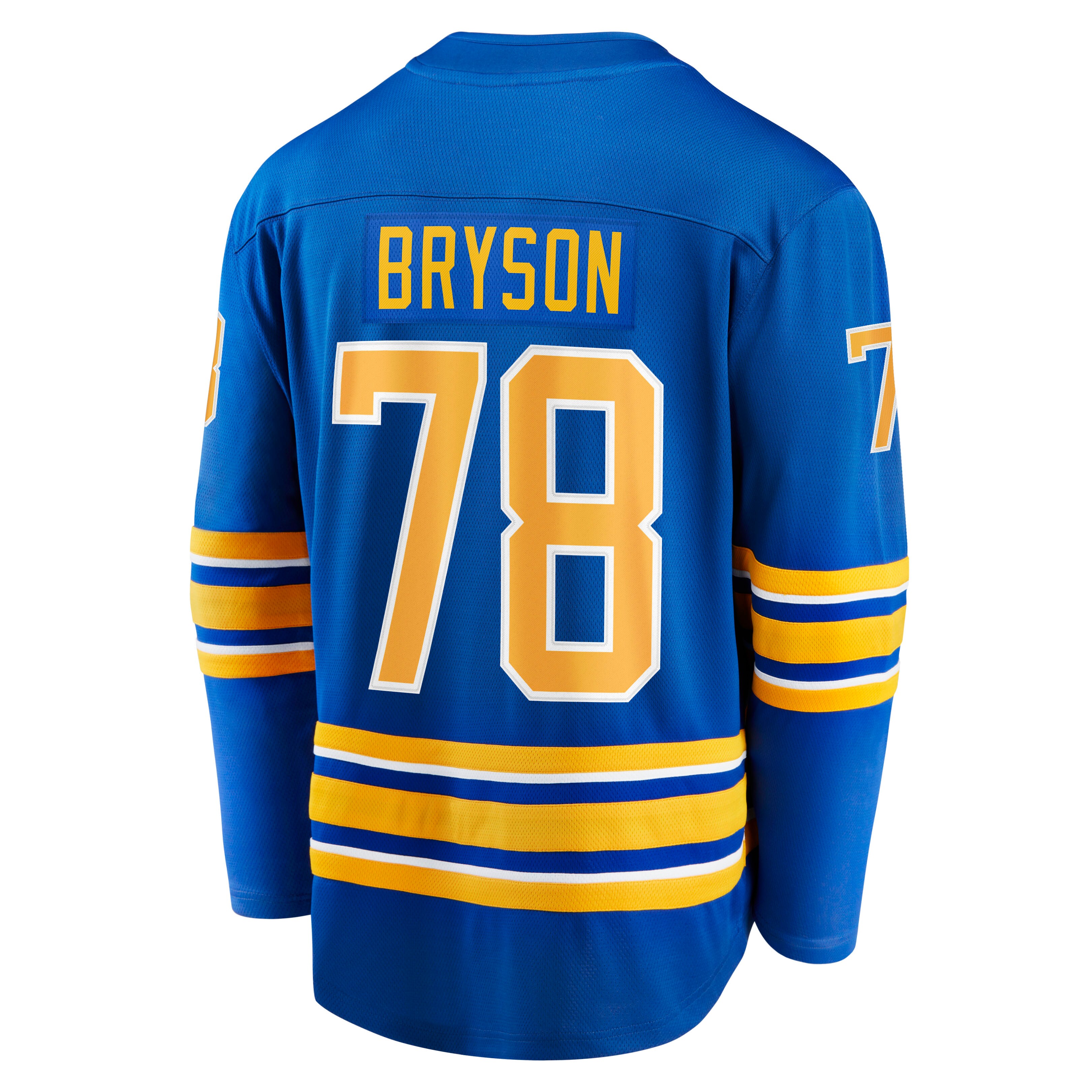 Jacob Bryson Buffalo Sabres Fanatics Home Breakaway Player Jersey – Royal Clowdercats