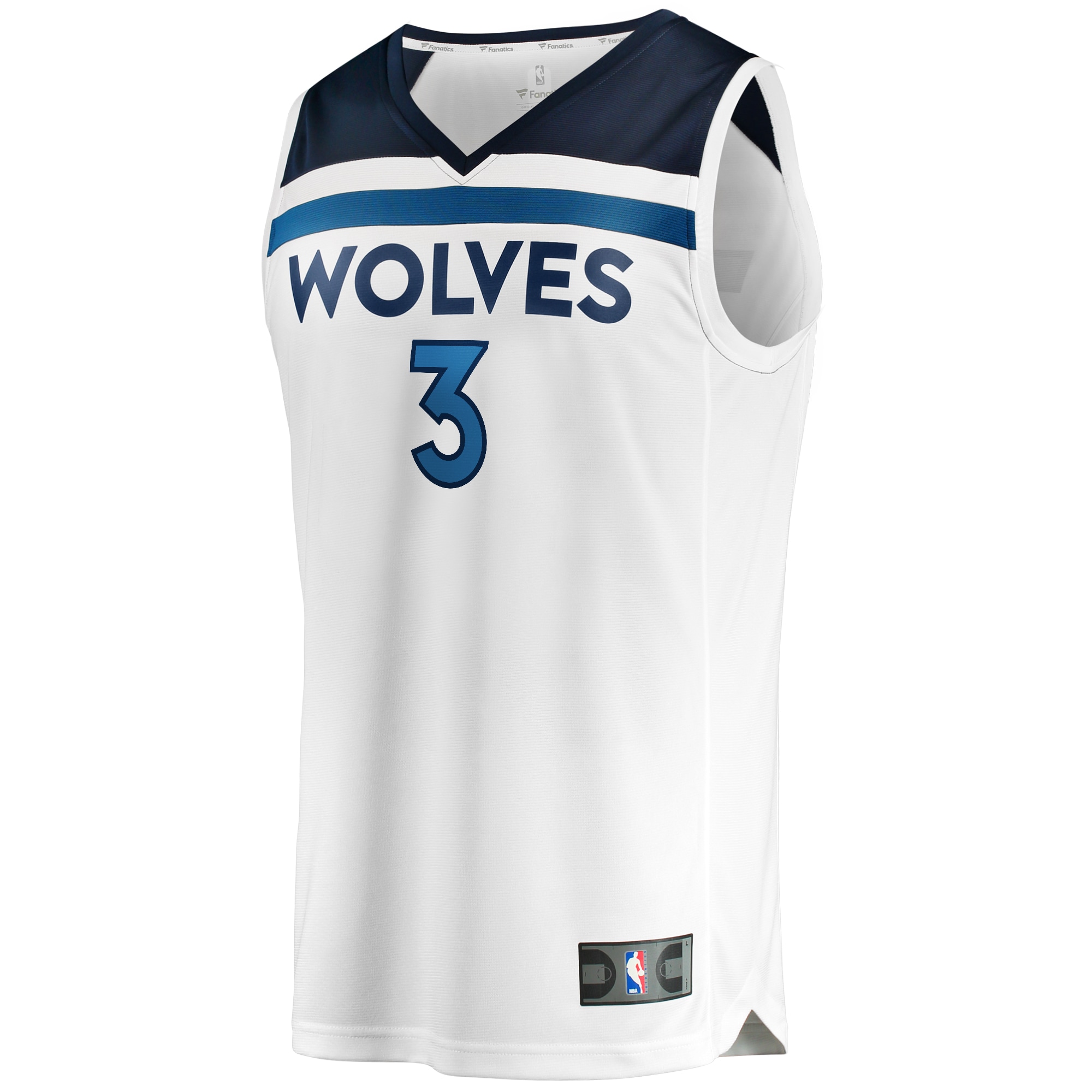 Jaden McDaniels Minnesota Timberwolves Fanatics Fast Break Replica Player Jersey – Association Edition – White Clowdercats