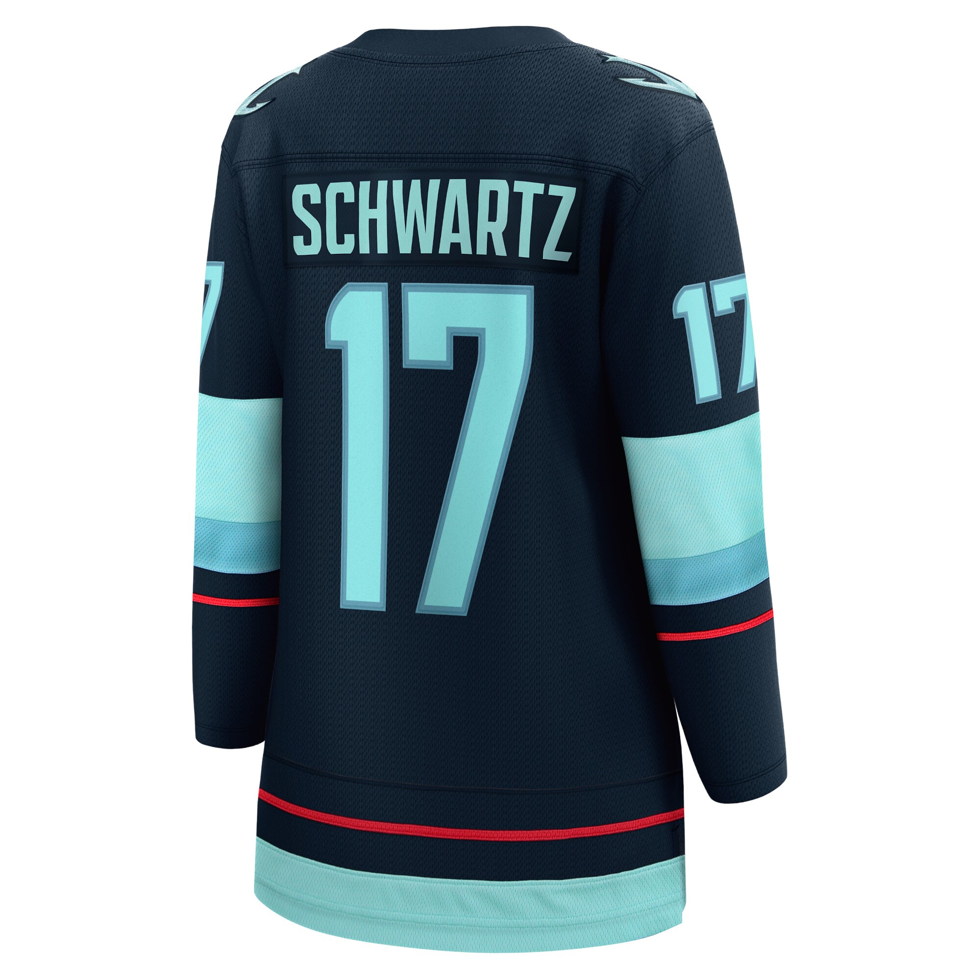 Jaden Schwartz Seattle Kraken Fanatics Women’s Home Breakaway Player Jersey – Navy Clowdercats