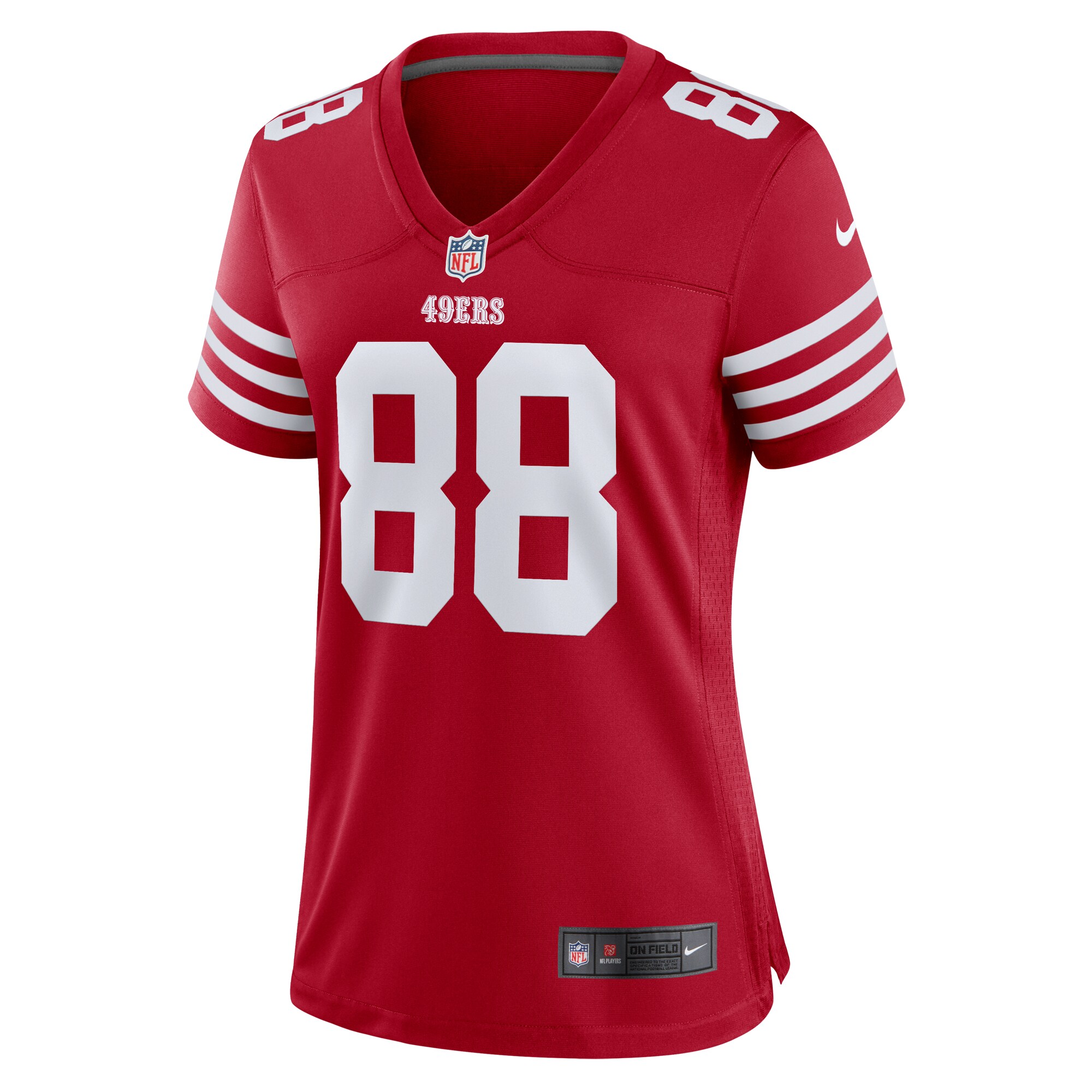Jake Tonges San Francisco 49ers Nike Women’s Team Game Jersey – Scarlet Clowdercats