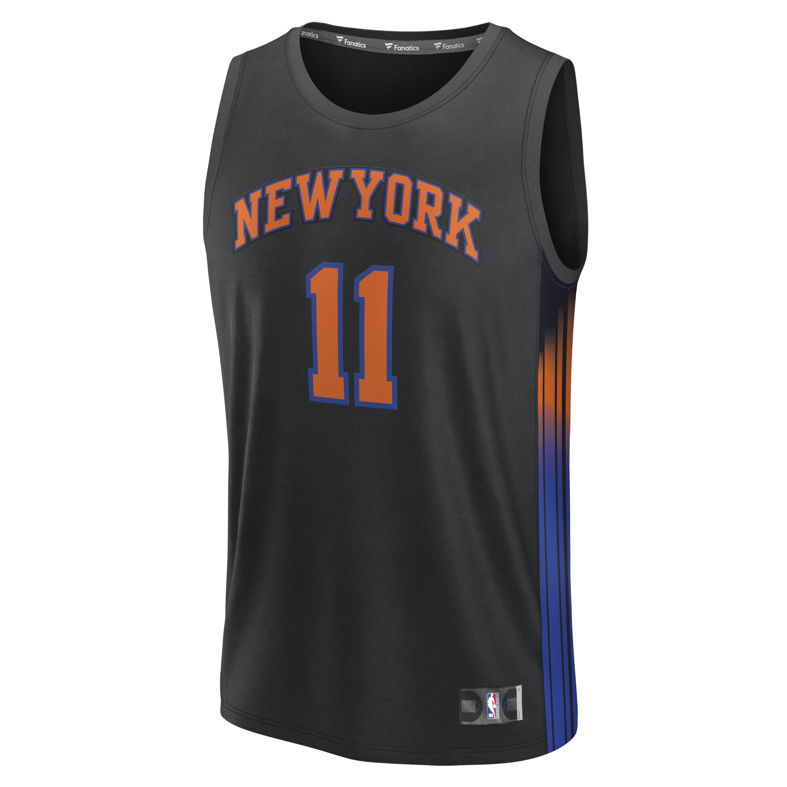 Jalen Brunson New York Knicks Fanatics Fast Break Jersey – Statement Edition – Black Clowdercats