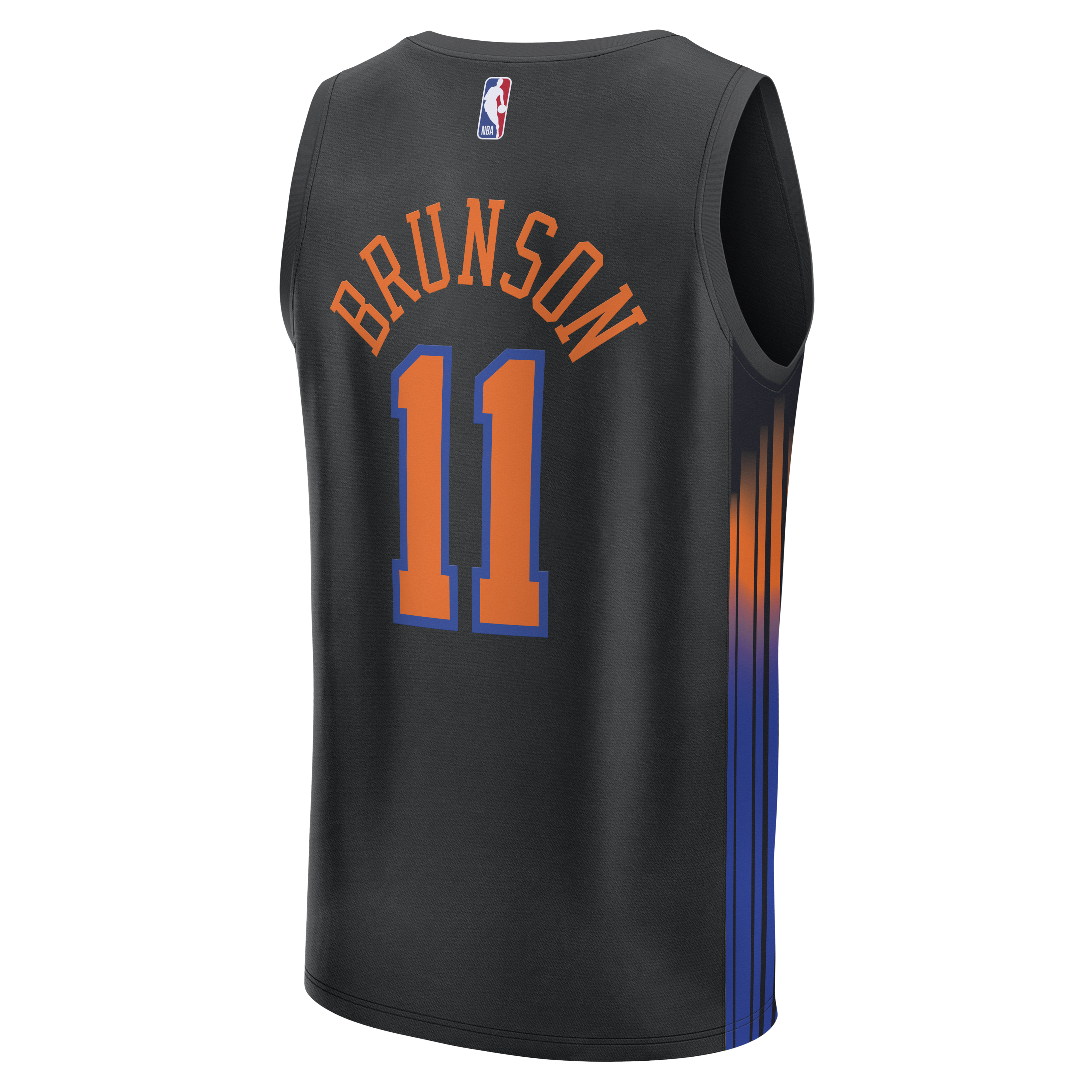 Jalen Brunson New York Knicks Fanatics Fast Break Jersey – Statement Edition – Black Clowdercats