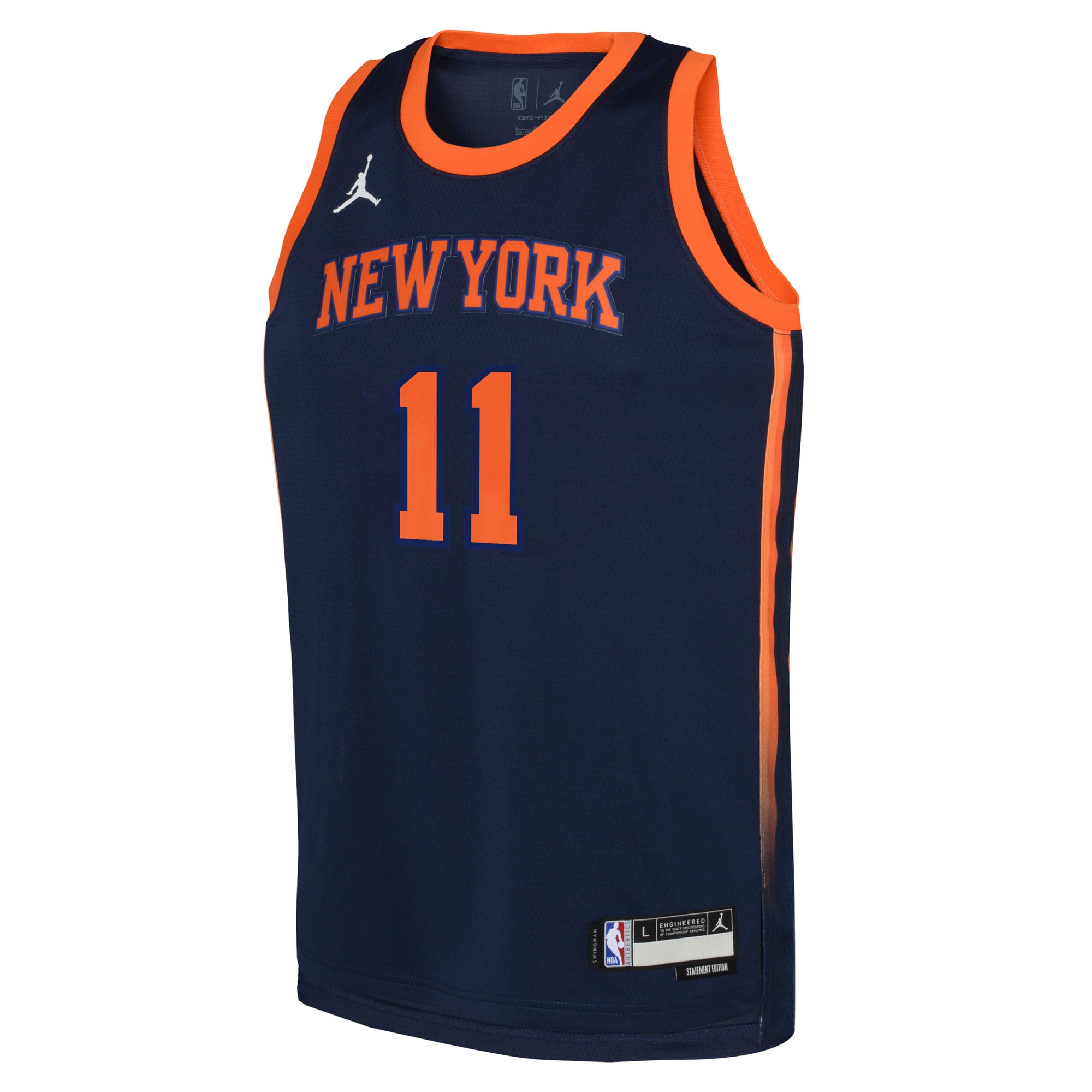 Jalen Brunson New York Knicks Jordan Brand Youth Swingman Jersey – Statement Edition – Navy Clowdercats