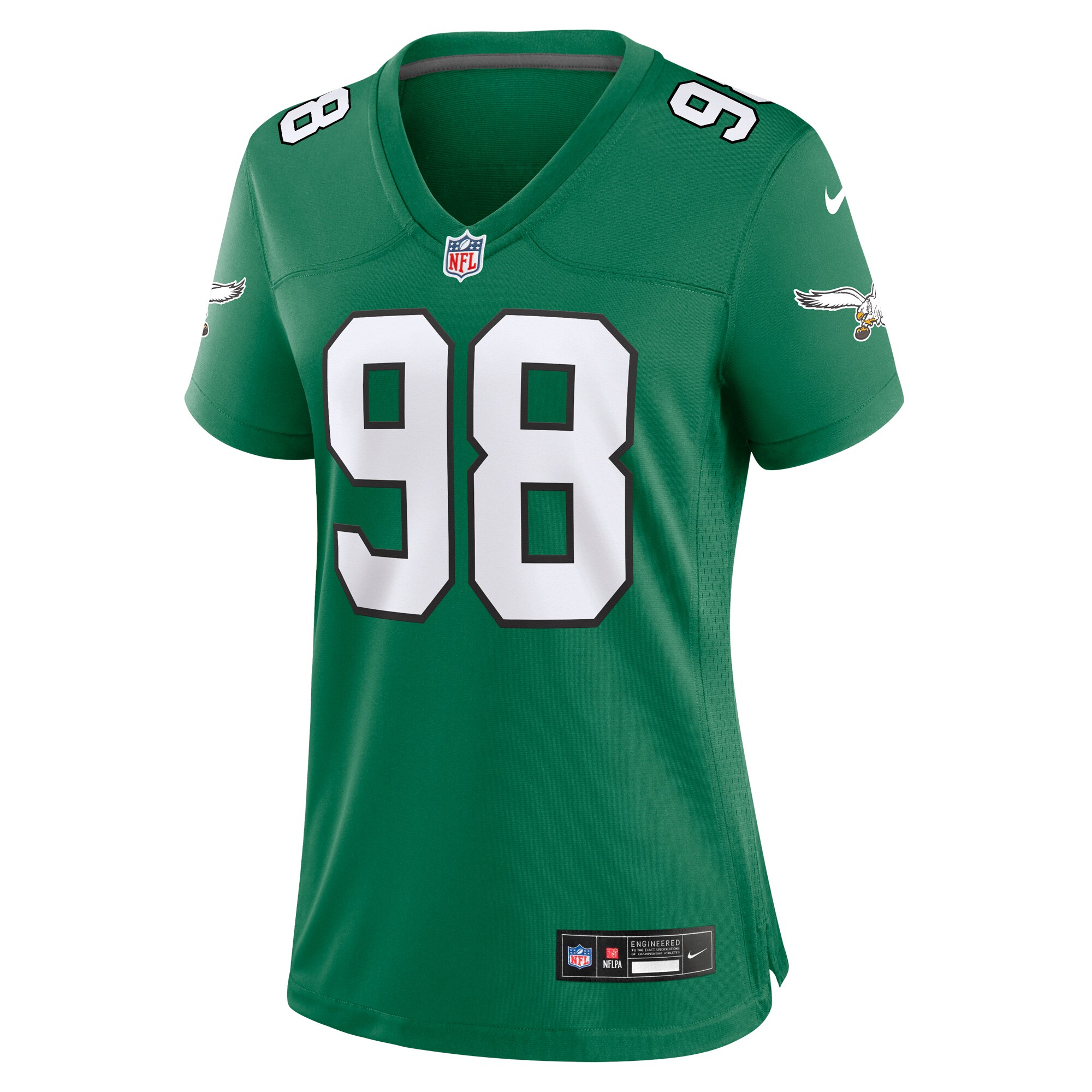 Jalen Carter Philadelphia Eagles Nike Women’s Alternate Game Jersey – Kelly Green Clowdercats