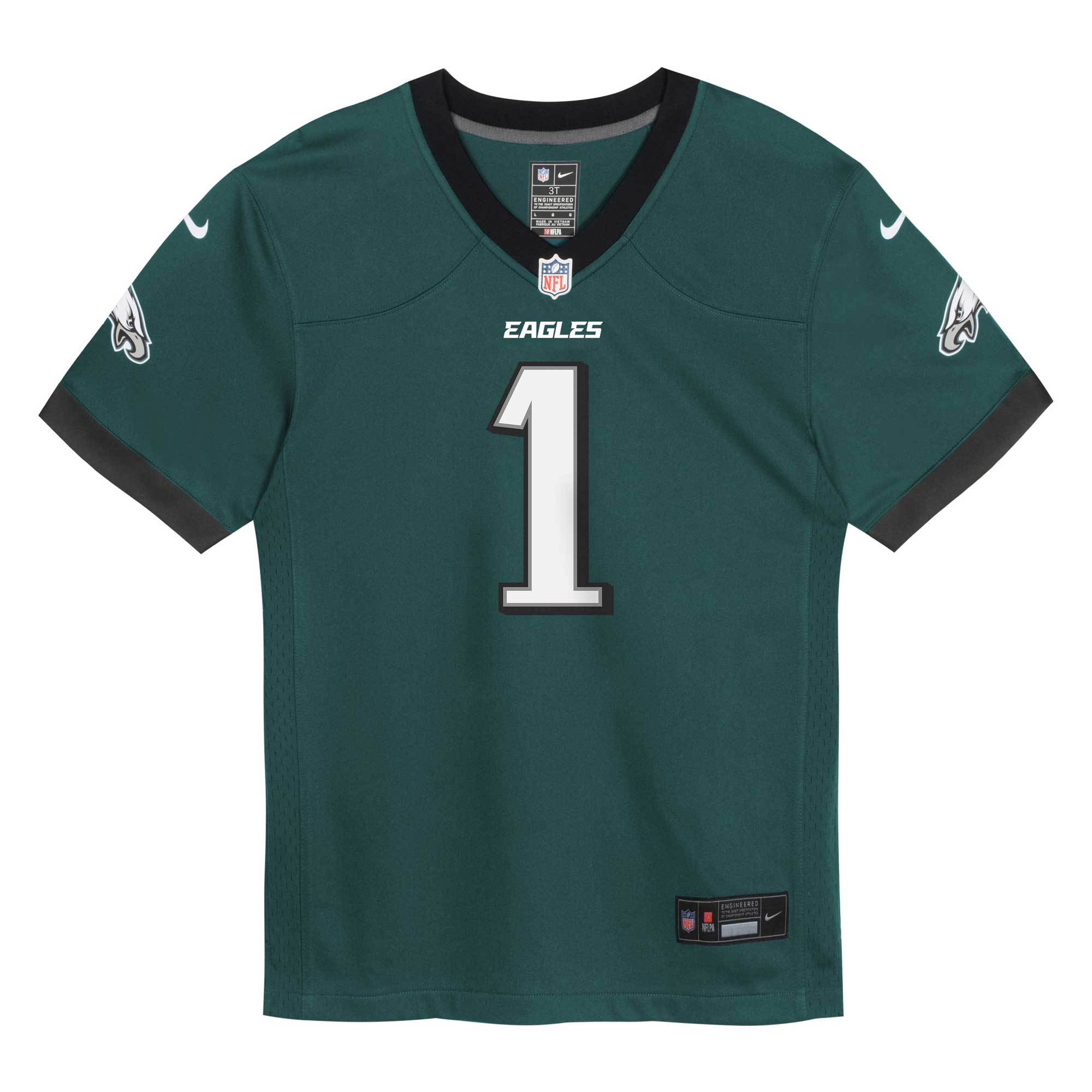 Jalen Hurts Philadelphia Eagles Nike Toddler Game Jersey – Midnight Green Clowdercats