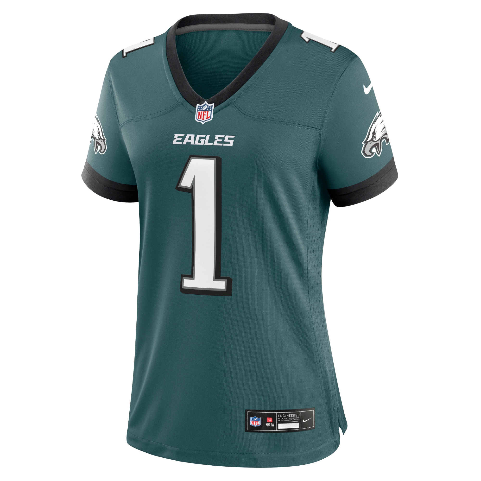 Jalen Hurts Philadelphia Eagles Nike Women’s Team Game Jersey – Midnight Green Clowdercats