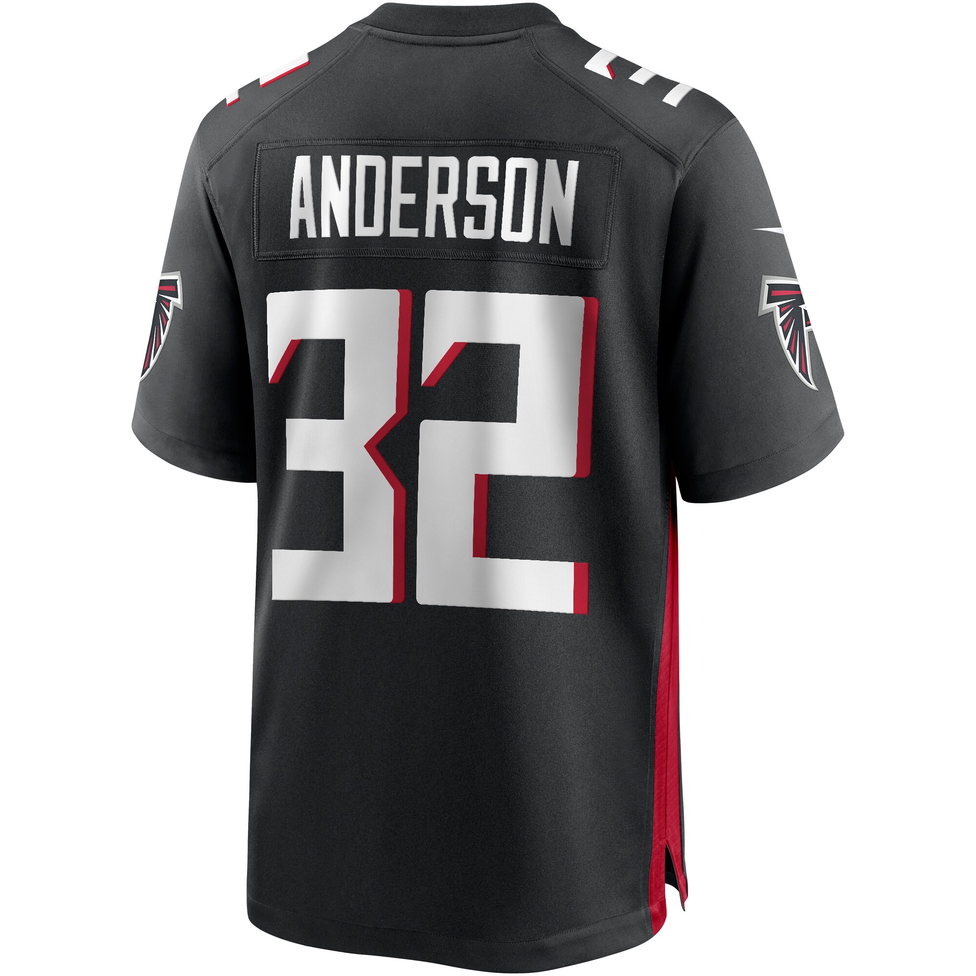 Jamal Anderson Atlanta Falcons Nike Game Retired Player Jersey – Black Clowdercats