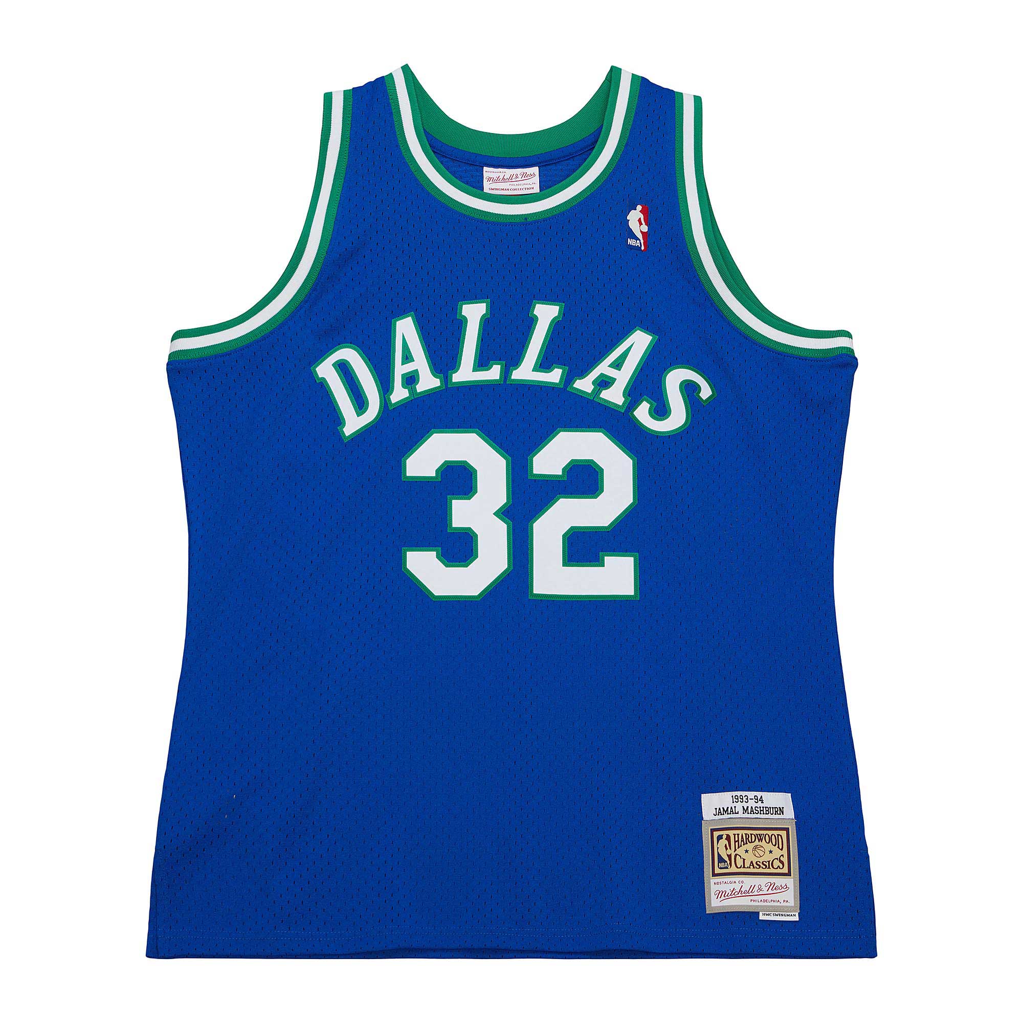 Jamal Mashburn Dallas Mavericks Mitchell & Ness 1993/94 Hardwood Classics Swingman Jersey – Blue Clowdercats