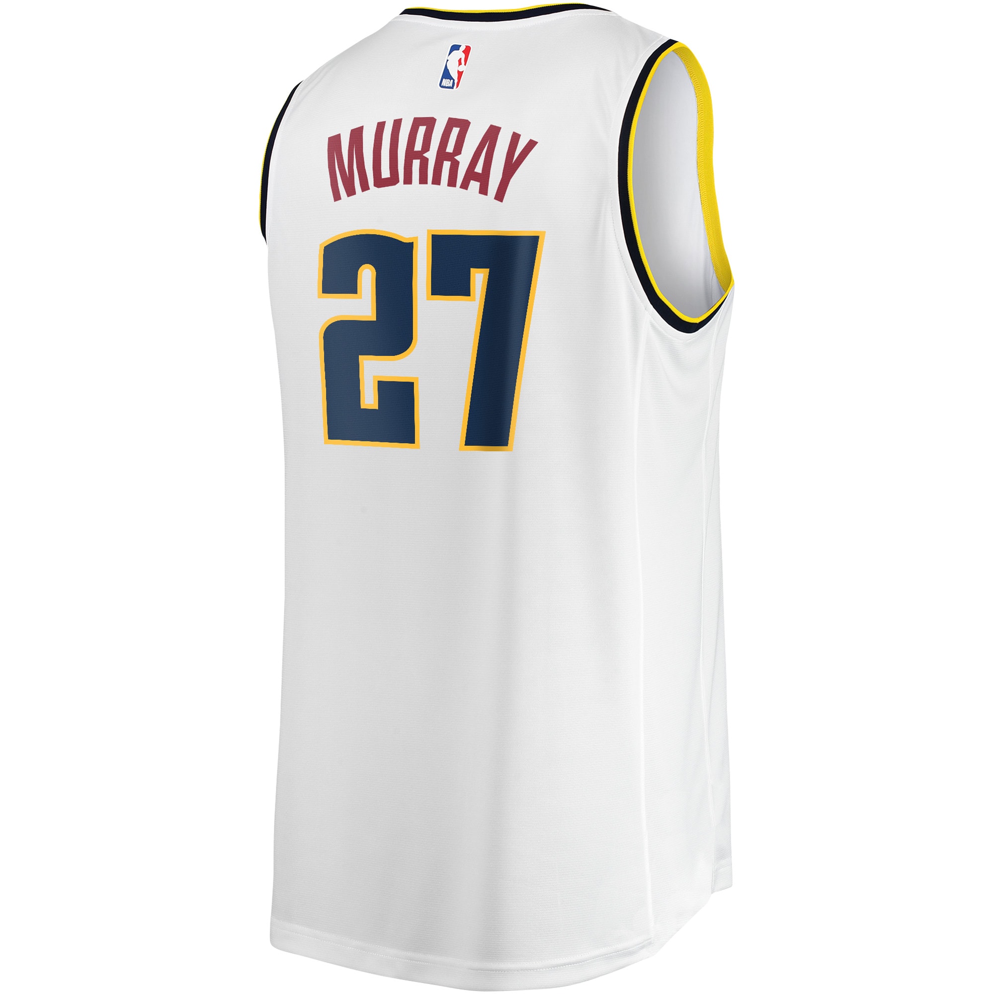 Jamal Murray Denver Nuggets Fanatics Fast Break Player Jersey – Association Edition – White Clowdercats