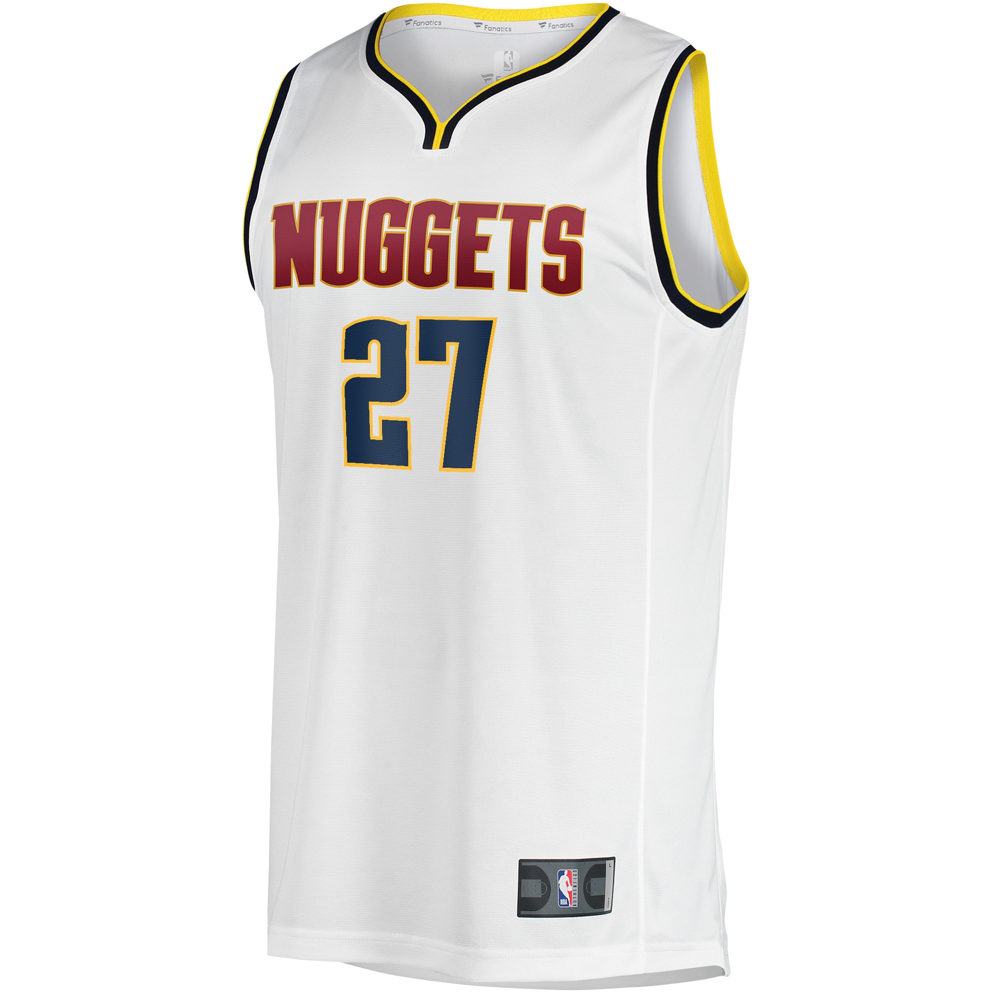 Jamal Murray Denver Nuggets Fanatics Fast Break Player Jersey – Association Edition – White Clowdercats