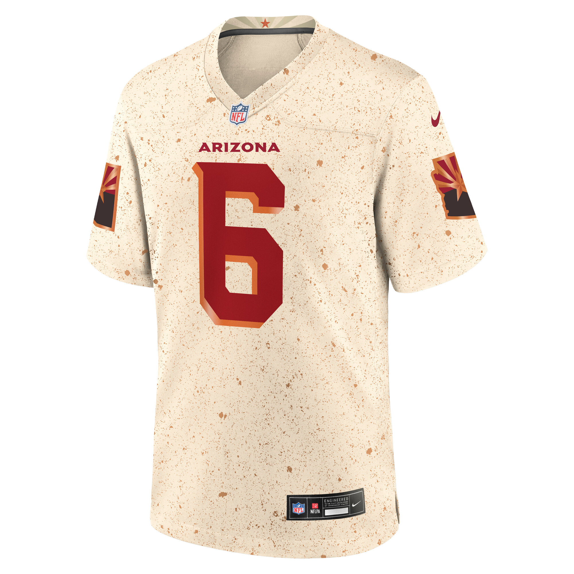 James Conner Arizona Cardinals Nike 2025 Rivalries Collection Game Jersey – Natural Clowdercats
