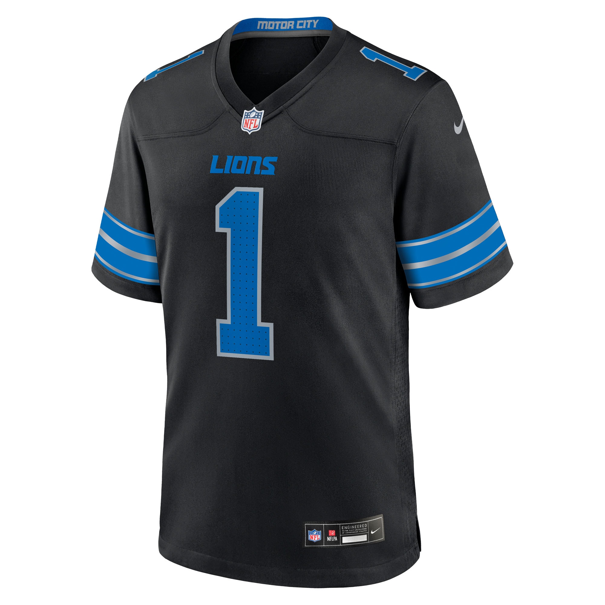 Jameson Williams Detroit Lions Nike Alternate Game Player Jersey – Black Clowdercats