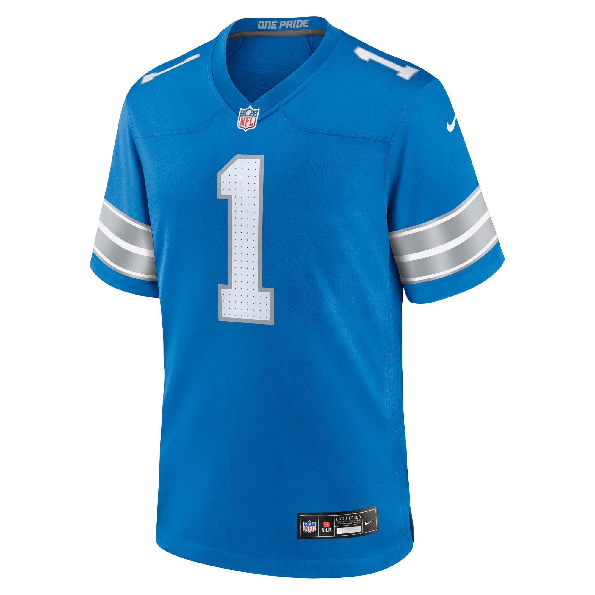 Jameson Williams Detroit Lions Nike Game Player Jersey – Blue Clowdercats