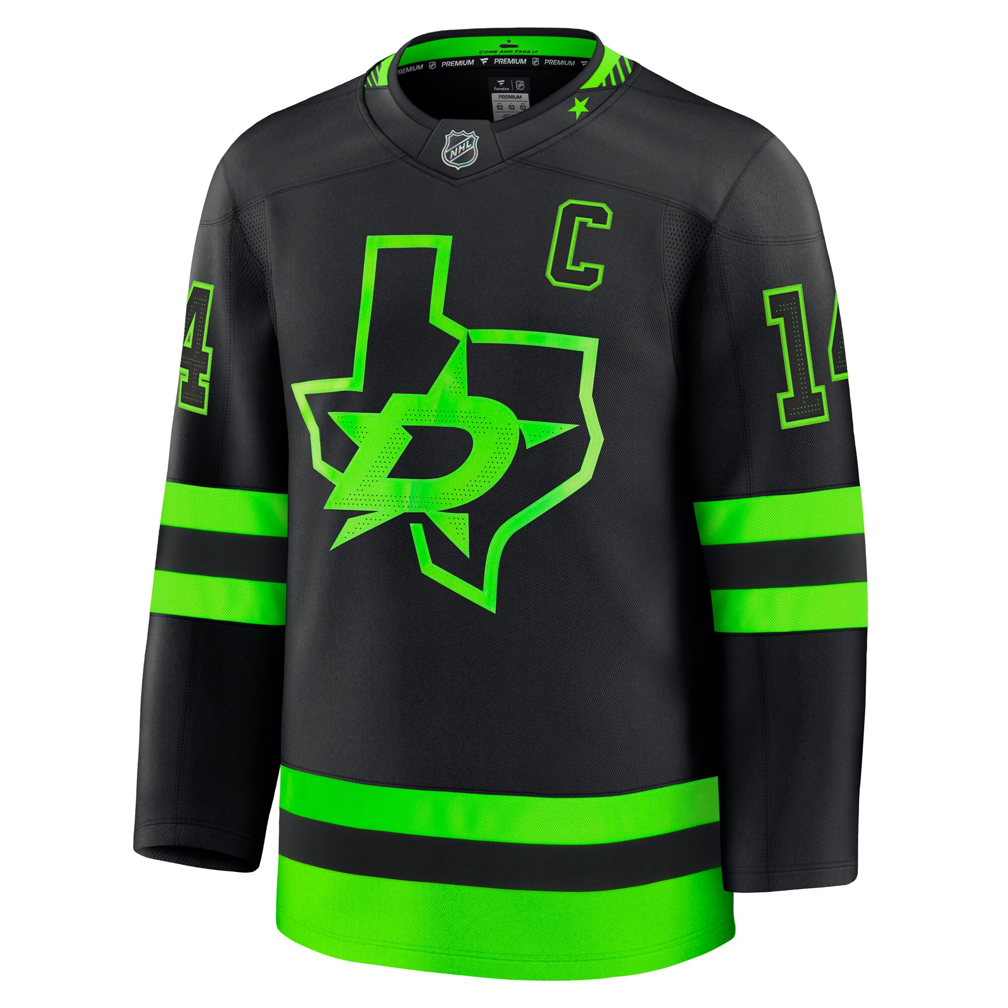 Jamie Benn Dallas Stars Fanatics Alternate Premium Jersey – Black Clowdercats
