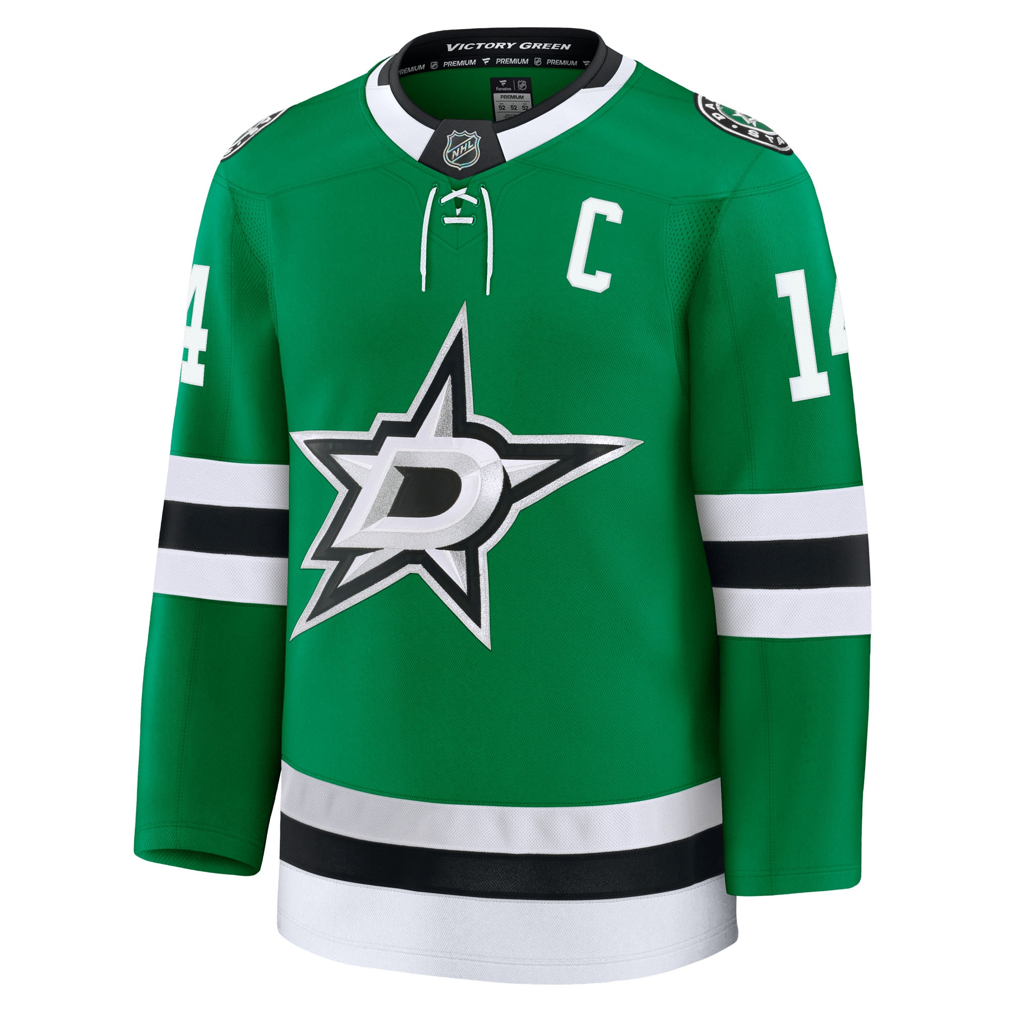 Jamie Benn Dallas Stars Fanatics Home Premium Jersey – Kelly Green Clowdercats