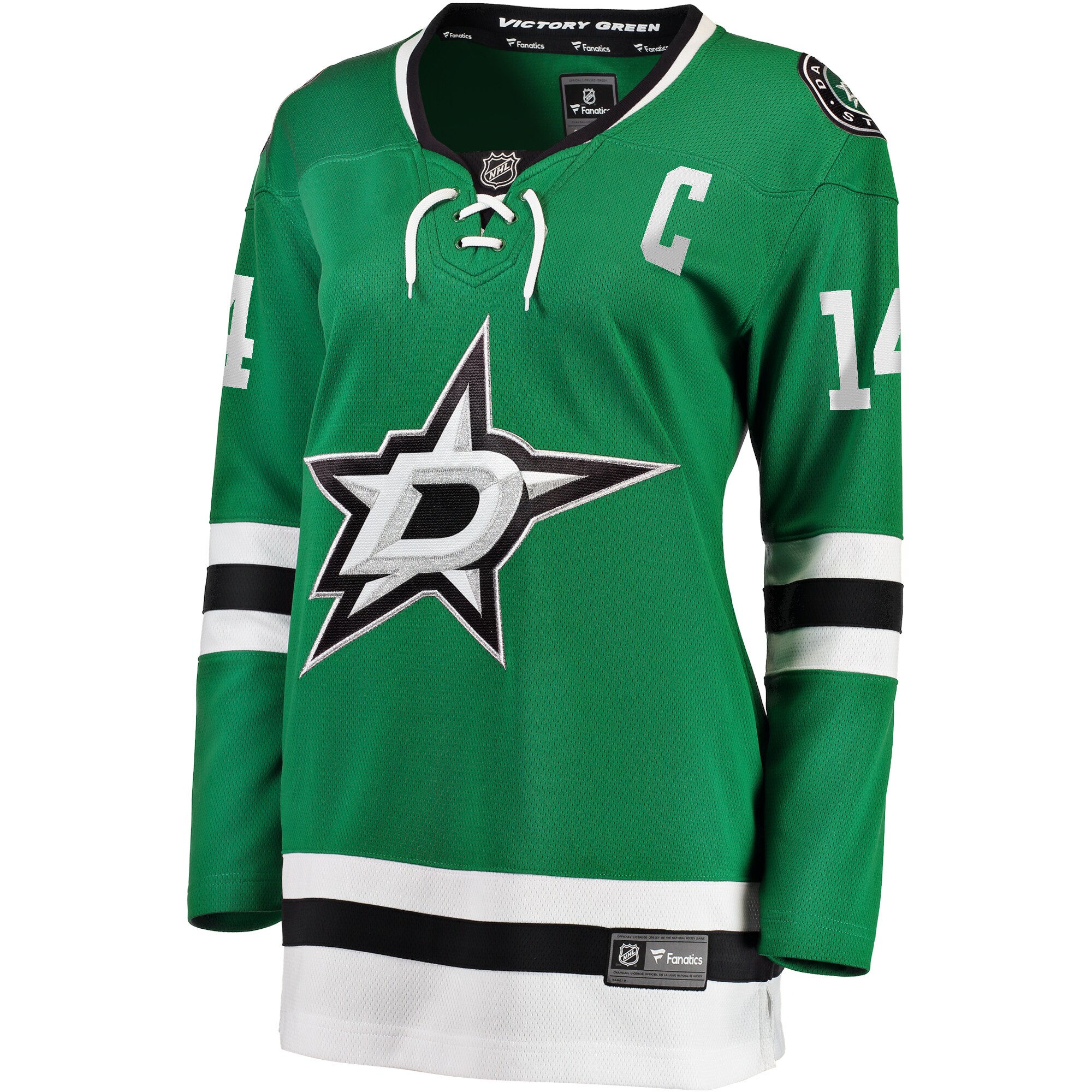 Jamie Benn Dallas Stars Fanatics Women’s Captain Patch Home Breakaway Player Jersey – Kelly Green Clowdercats