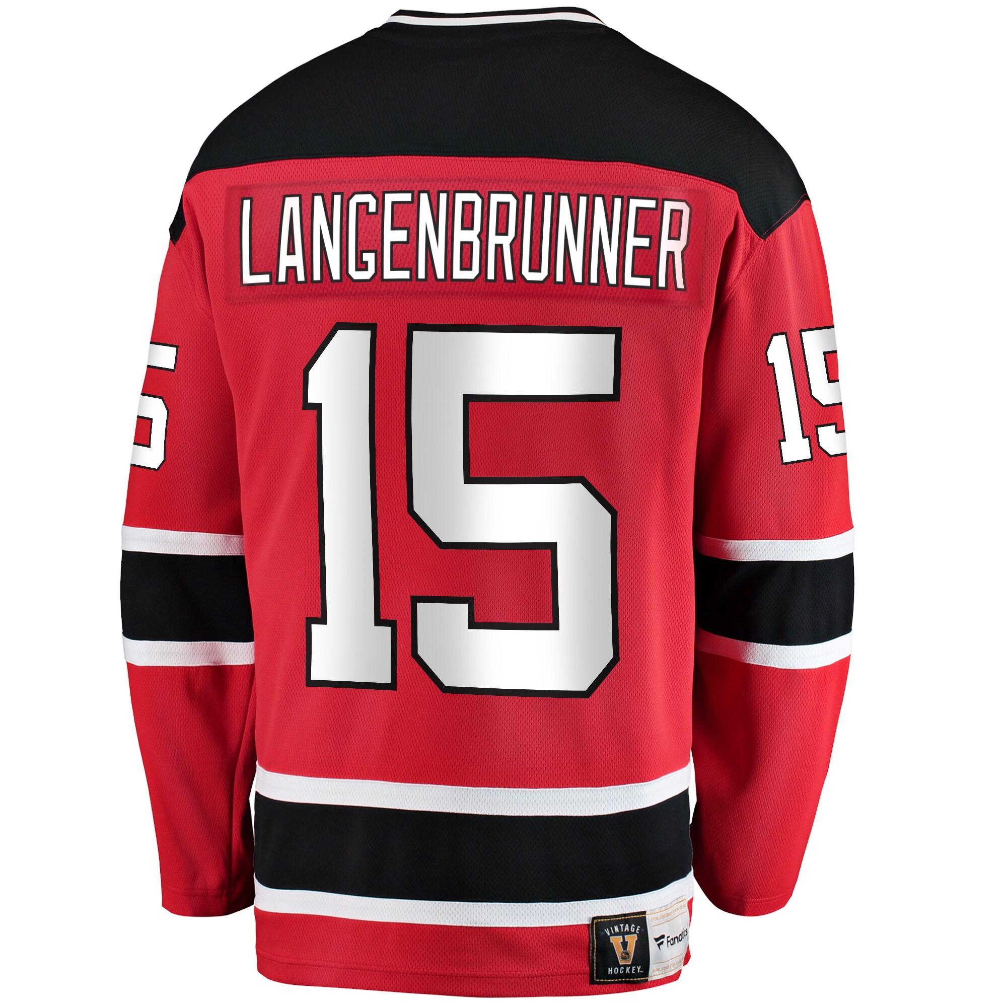 Jamie Langenbrunner New Jersey Devils Fanatics Premier Breakaway Retired Player Jersey – Red Clowdercats