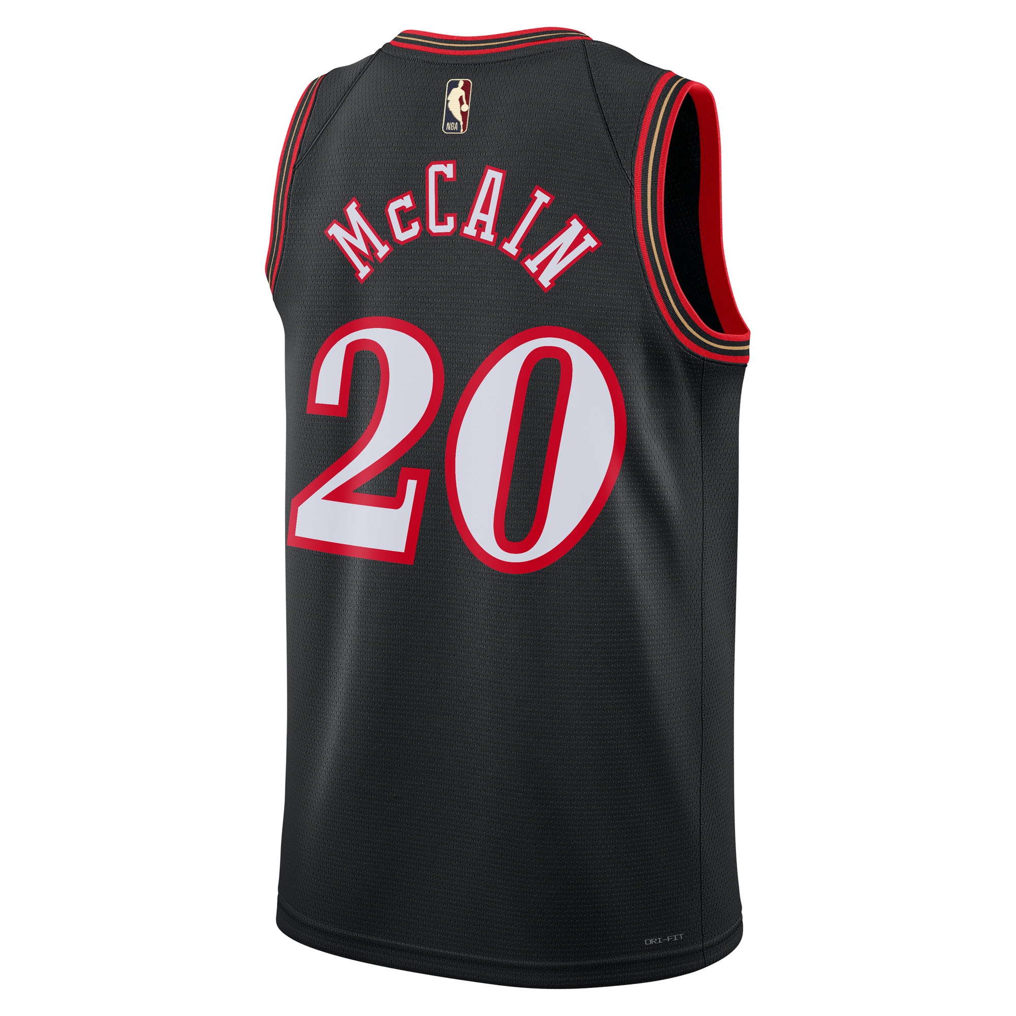 Jared McCain Philadelphia 76ers Nike Unisex Swingman Jersey – Classic Edition – Black Clowdercats