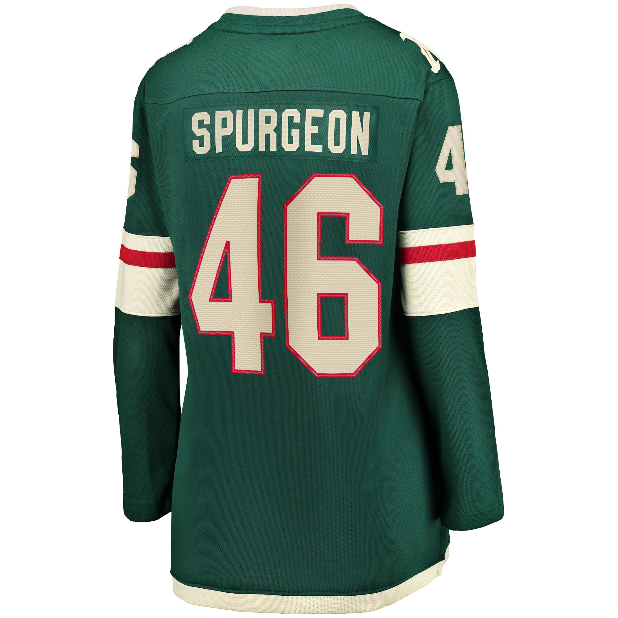 Jared Spurgeon Minnesota Wild Women’s Home Breakaway Player Jersey – Green Clowdercats