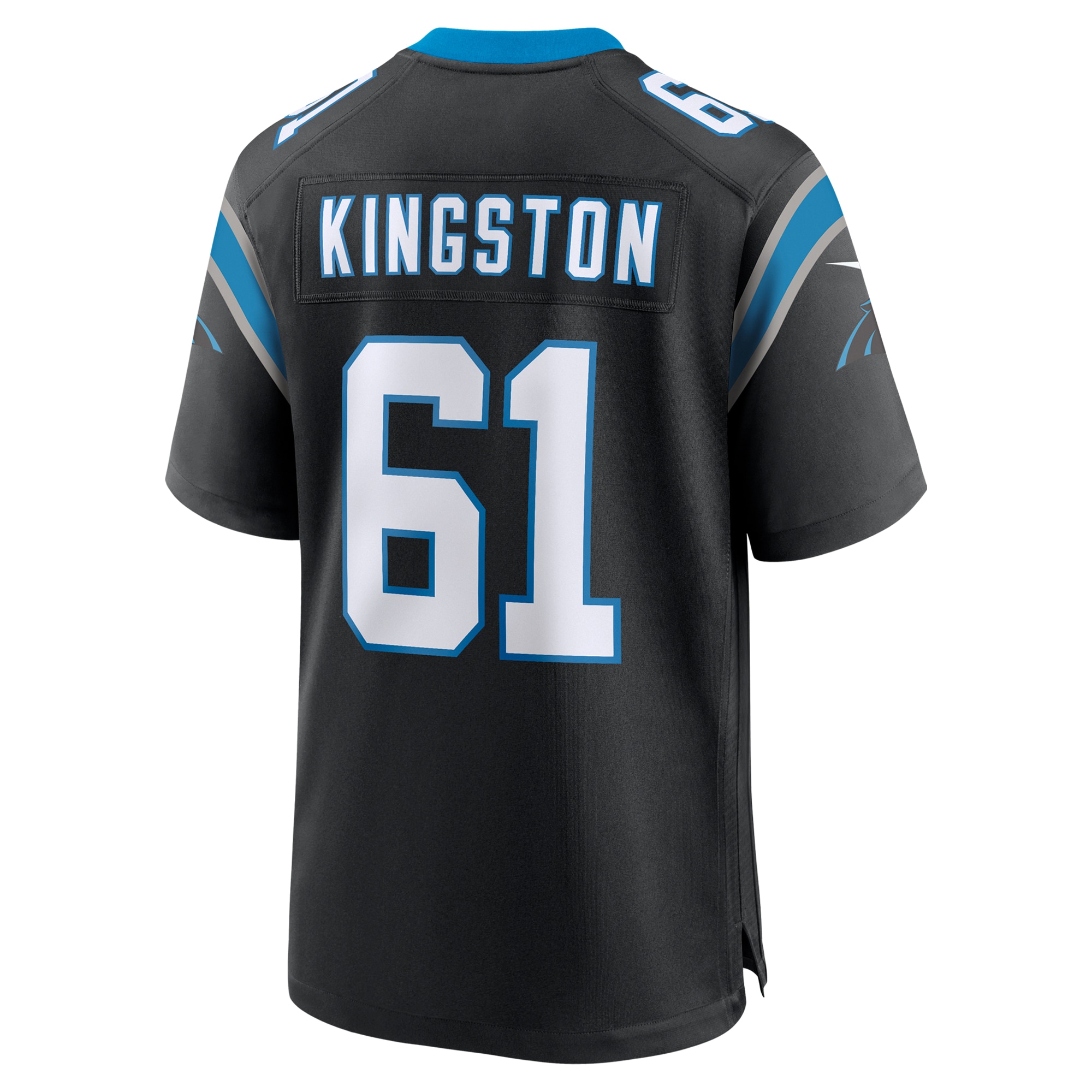 Jarrett Kingston Carolina Panthers Nike Game Jersey – Black Clowdercats