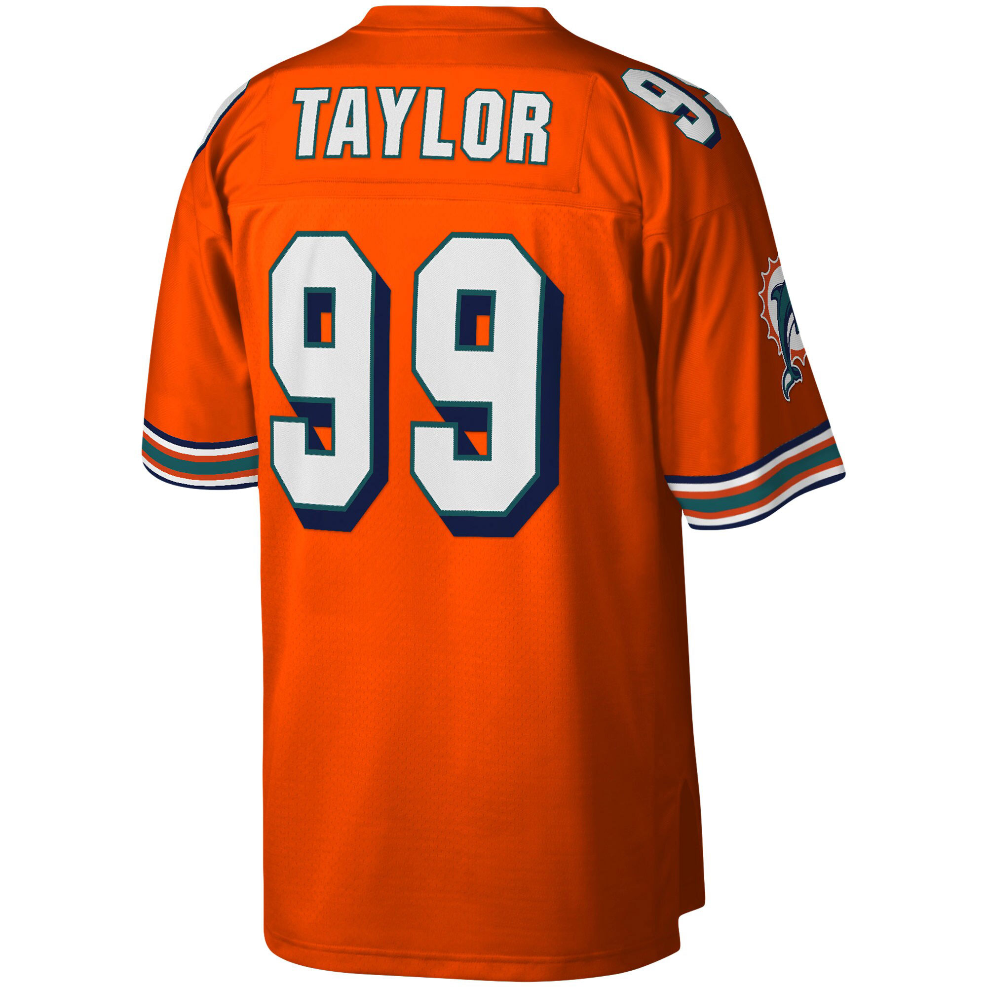 Jason Taylor Miami Dolphins Mitchell & Ness Big & Tall 2004 Retired Player Replica Jersey – Orange Clowdercats