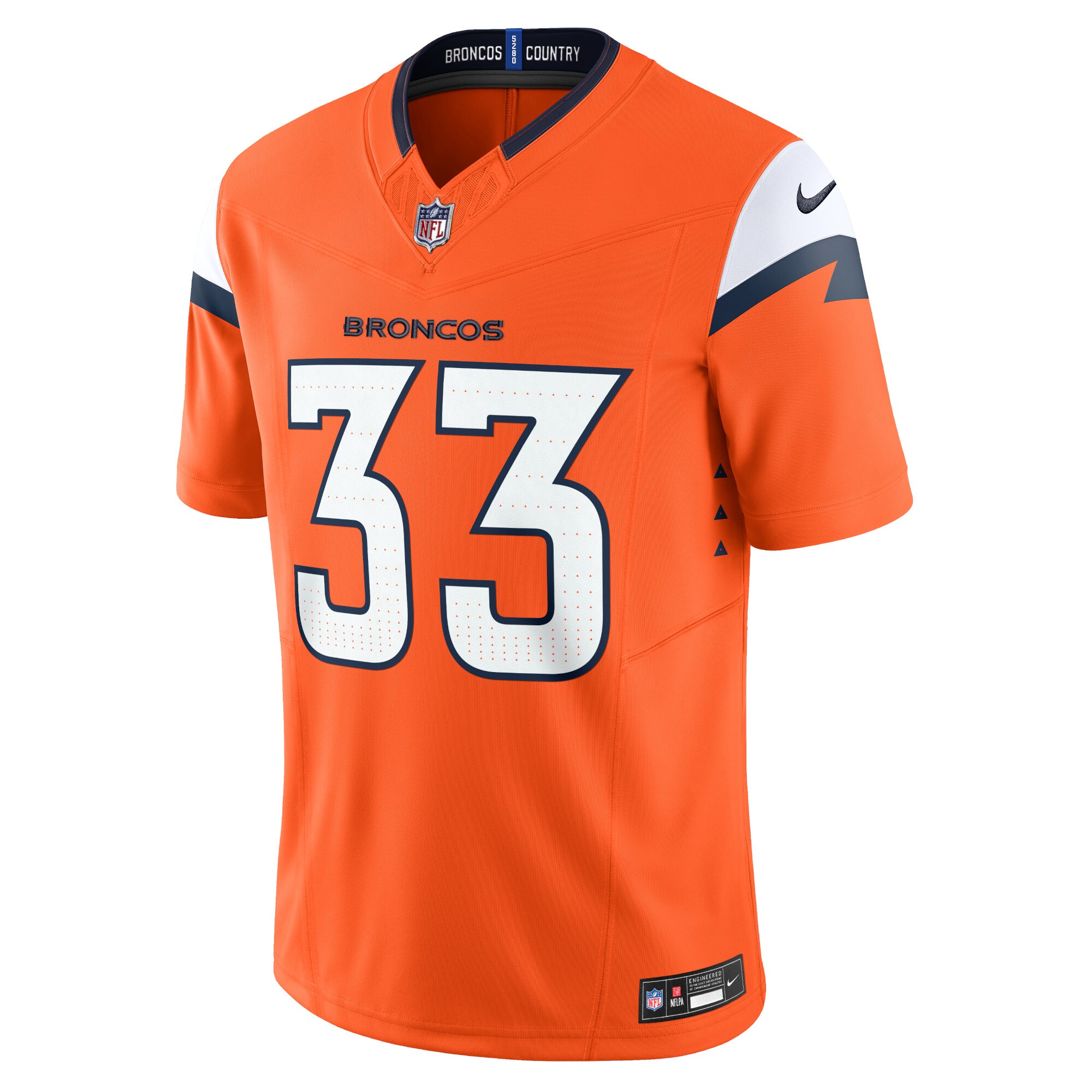 Javonte Williams Denver Broncos Nike Mile High Collection Vapor F.U.S.E. Limited Jersey – Orange Clowdercats