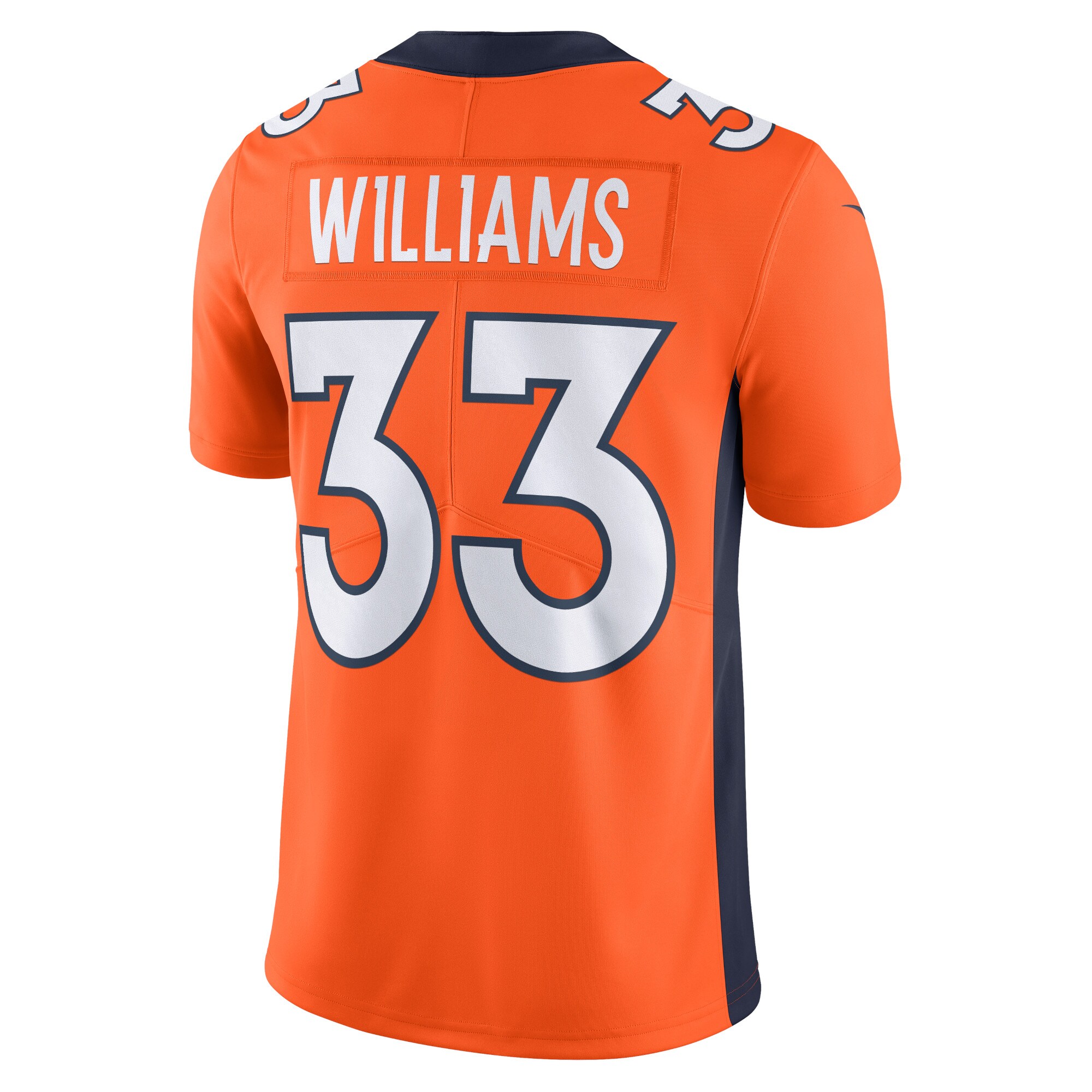 Javonte Williams Denver Broncos Nike Vapor Untouchable Limited Jersey – Orange Clowdercats