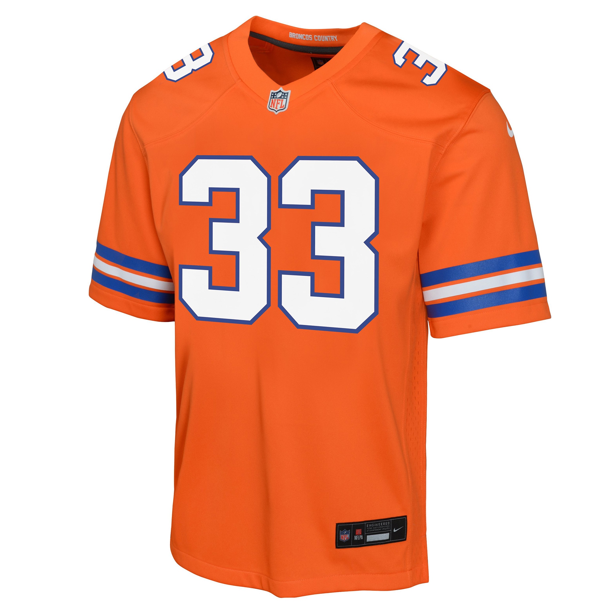 Javonte Williams Denver Broncos Nike Youth Mile High Collection 1977 Throwback Game Jersey – Orange Clowdercats