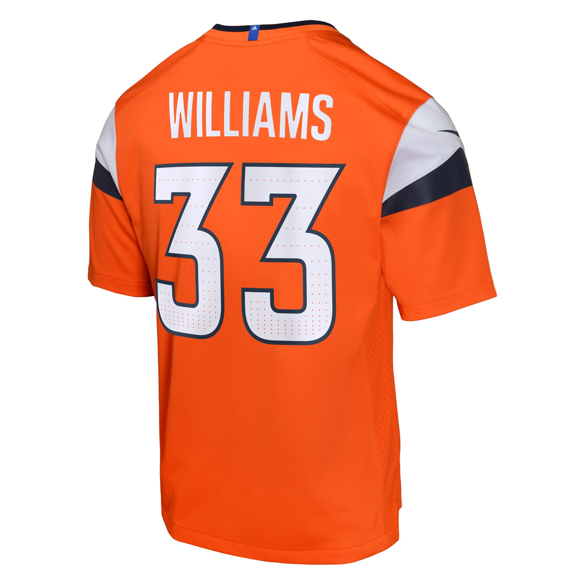 Javonte Williams Denver Broncos Nike Youth Mile High Collection Game Jersey – Orange Clowdercats