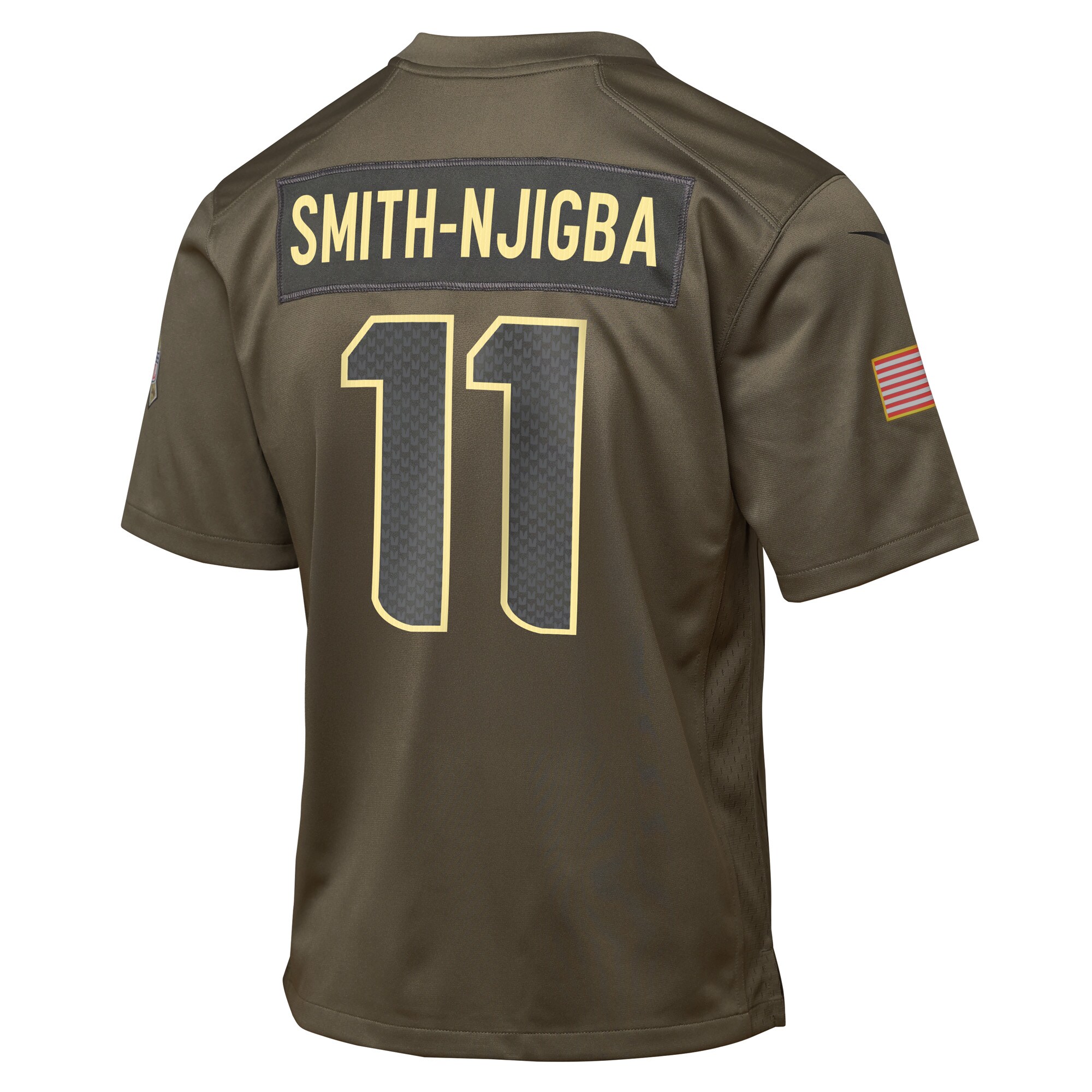 Jaxon Smith-Njigba Seattle Seahawks Nike Youth 2025 Salute to Service Game Jersey – Olive Clowdercats