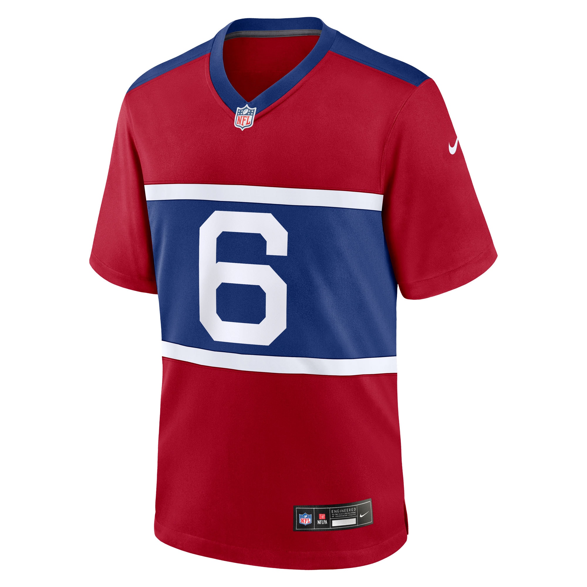 Jaxson Dart New York Giants Nike Alternate Century Red Game Jersey – Red Clowdercats