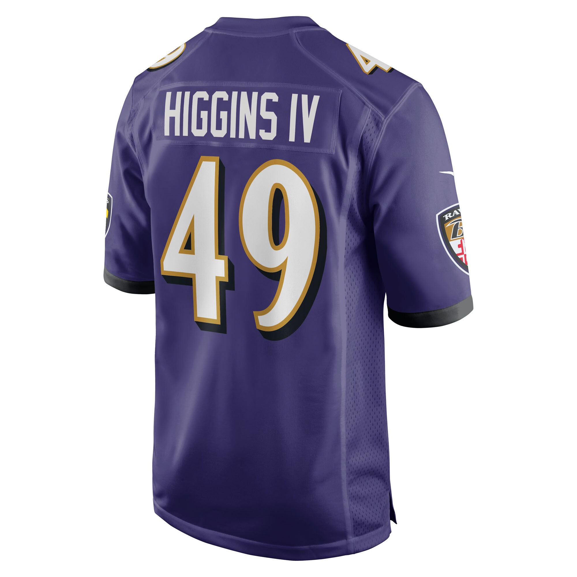 Jay Higgins IV Baltimore Ravens Nike Team Game Jersey – Purple Clowdercats